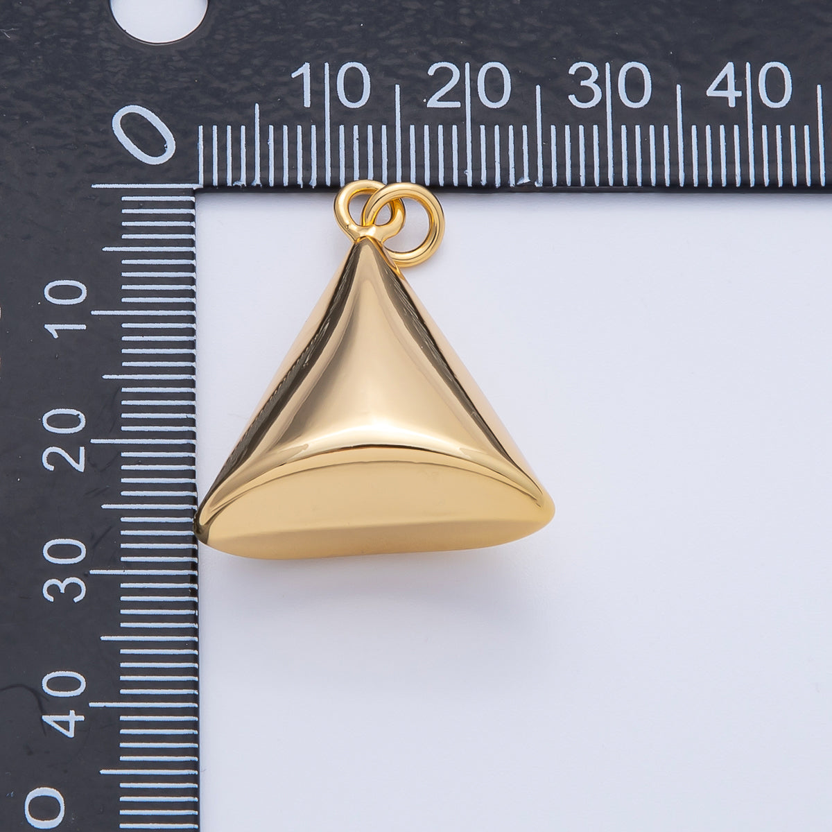 18K Gold Filled 30mm Triangle 3D Multidimensional Charm | AK121