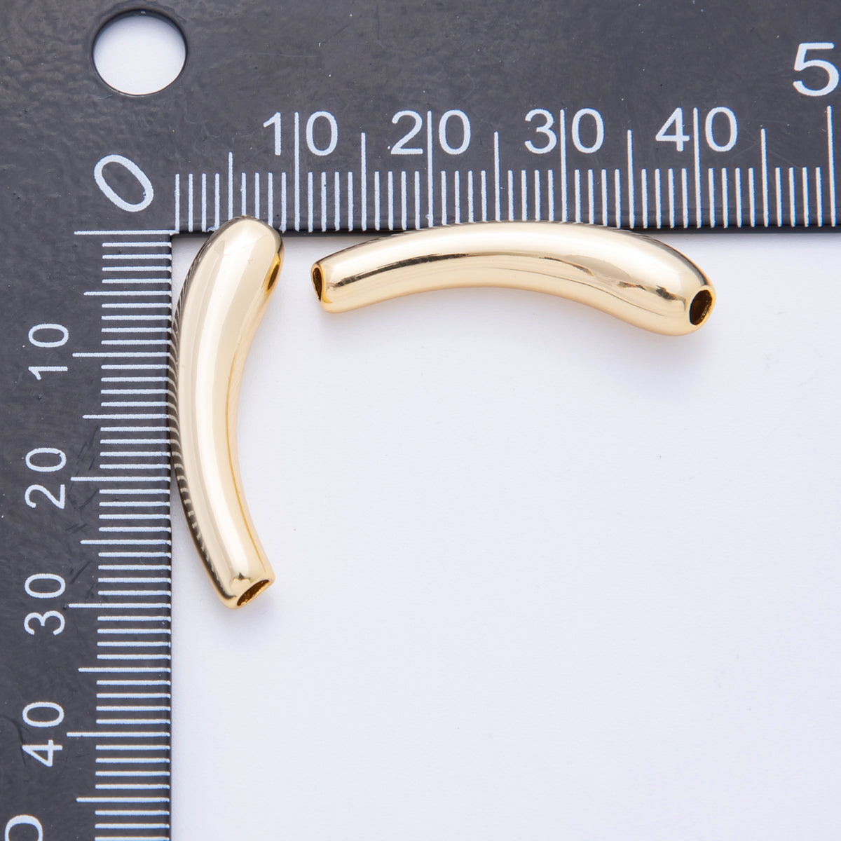 18K Gold Filled 30mm Long Tube Bead Spacer | AF-A1072