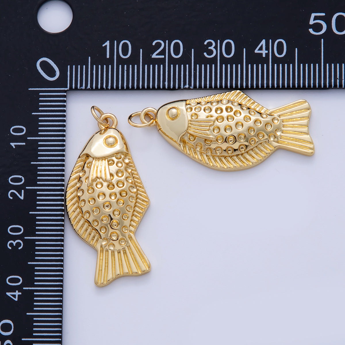 24K Gold Filled Geometric Molten Oblong Charm | M141 - DLUXCA