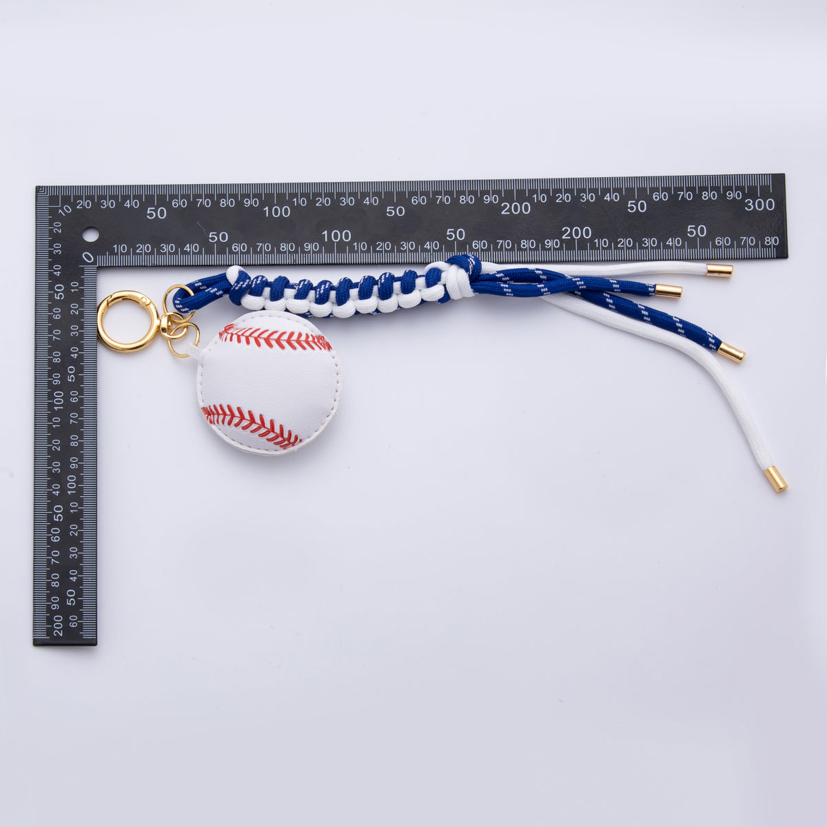 Leather Basketball Baseball Keychain Handmade Bag Charm Cord Tassels Sport Varsity Purse Accessory WB-00002