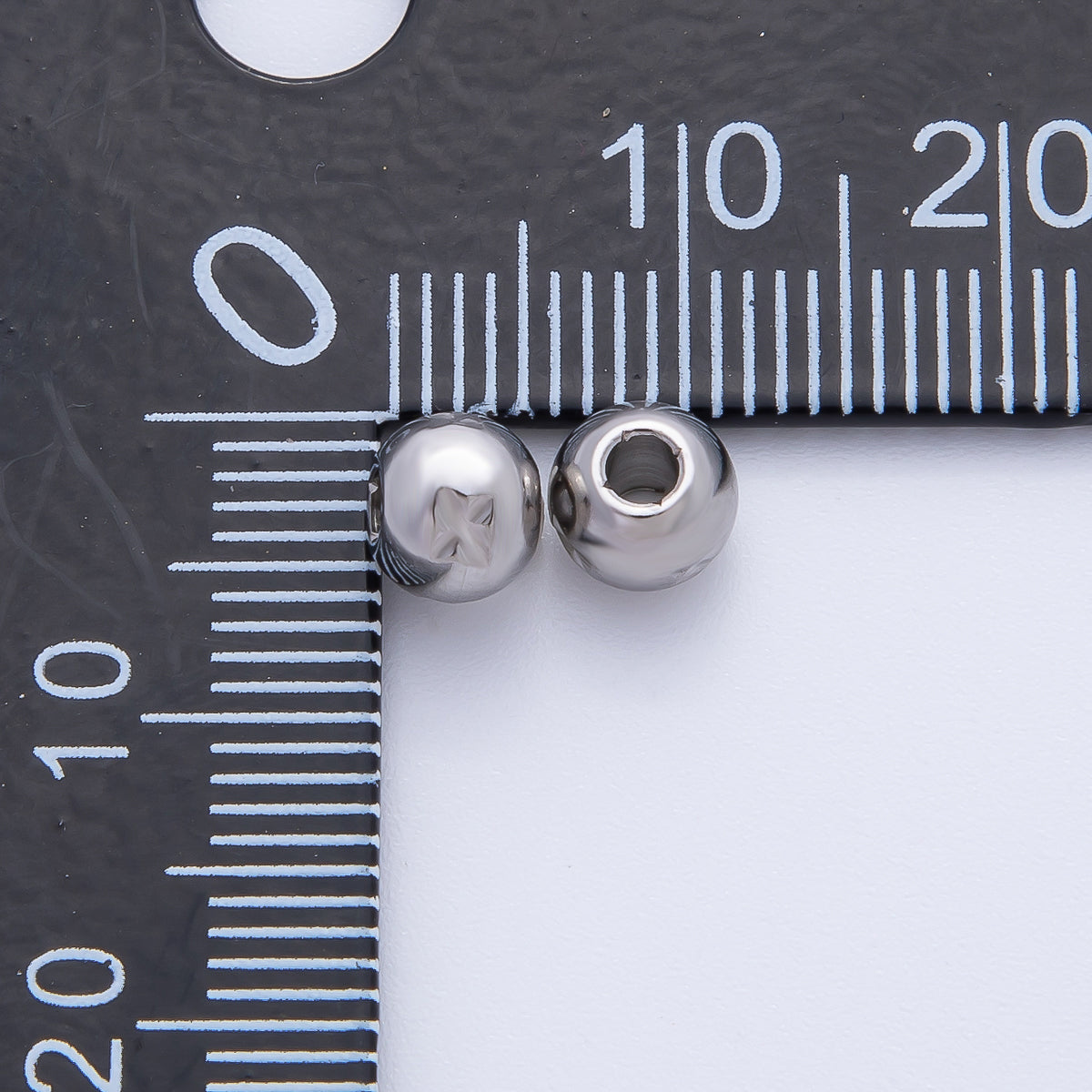 18K Gold Filled Alloy 5mm Tiny Rondelle X Mark Spacer Bead in Gold & Silver | B152
