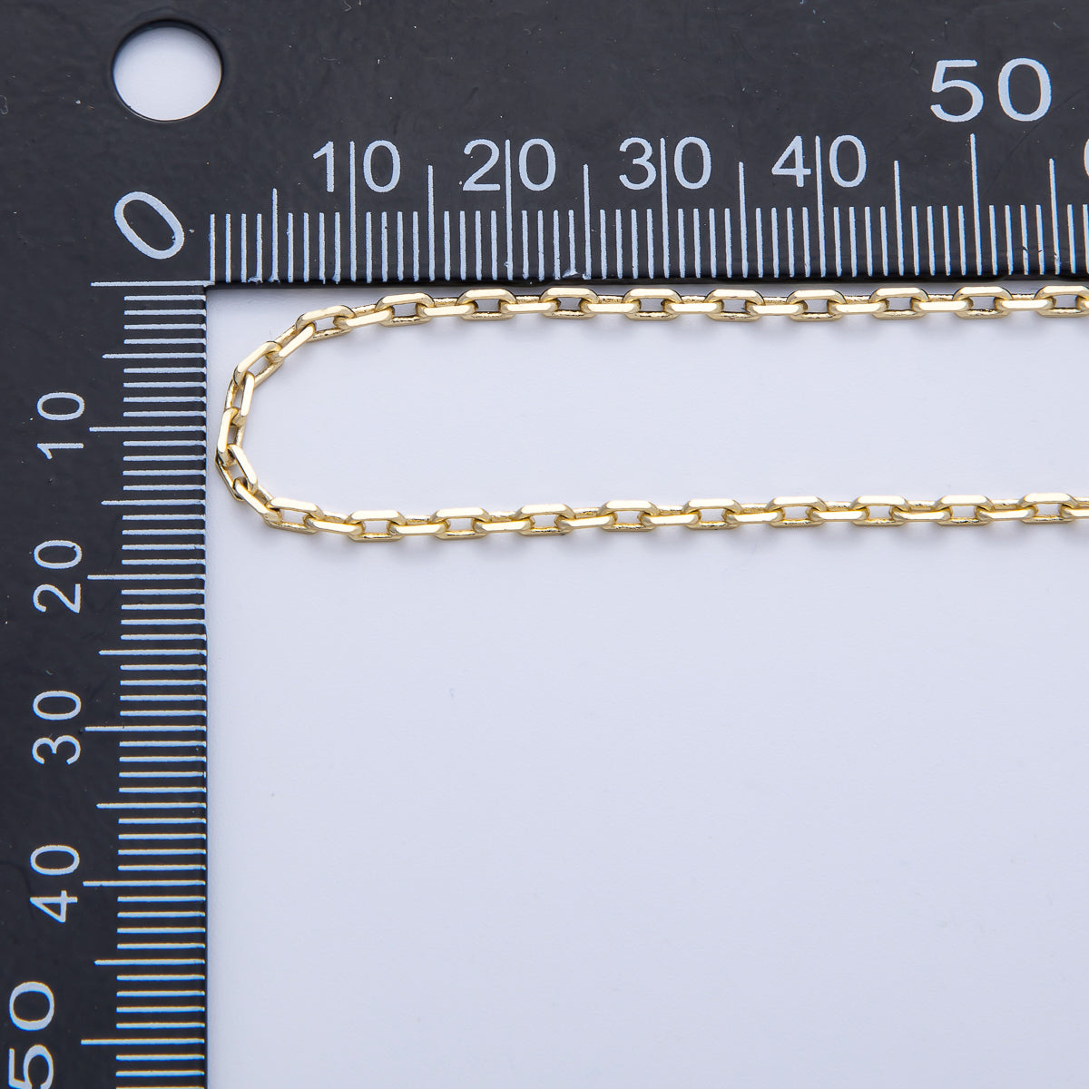 18K Gold Filled 4mm x 2.2mm Minimalist Mini Paperclip Unfinished Chain by Yard | Roll-1817
