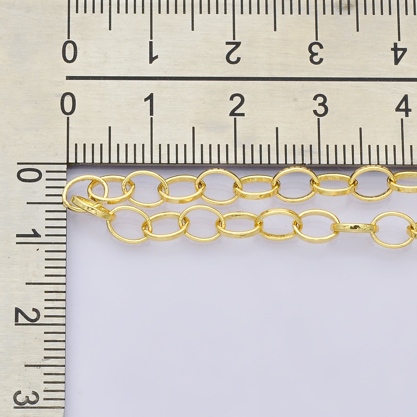 16k gold filled oval link chain by the yard wholesale Chain | Roll-01833