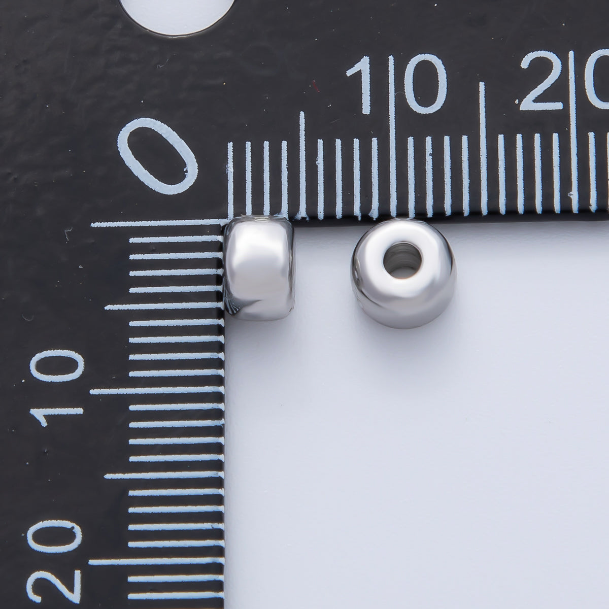 18K Gold Filled 6mm Minimalist Rondelle Spacer Bead | B538