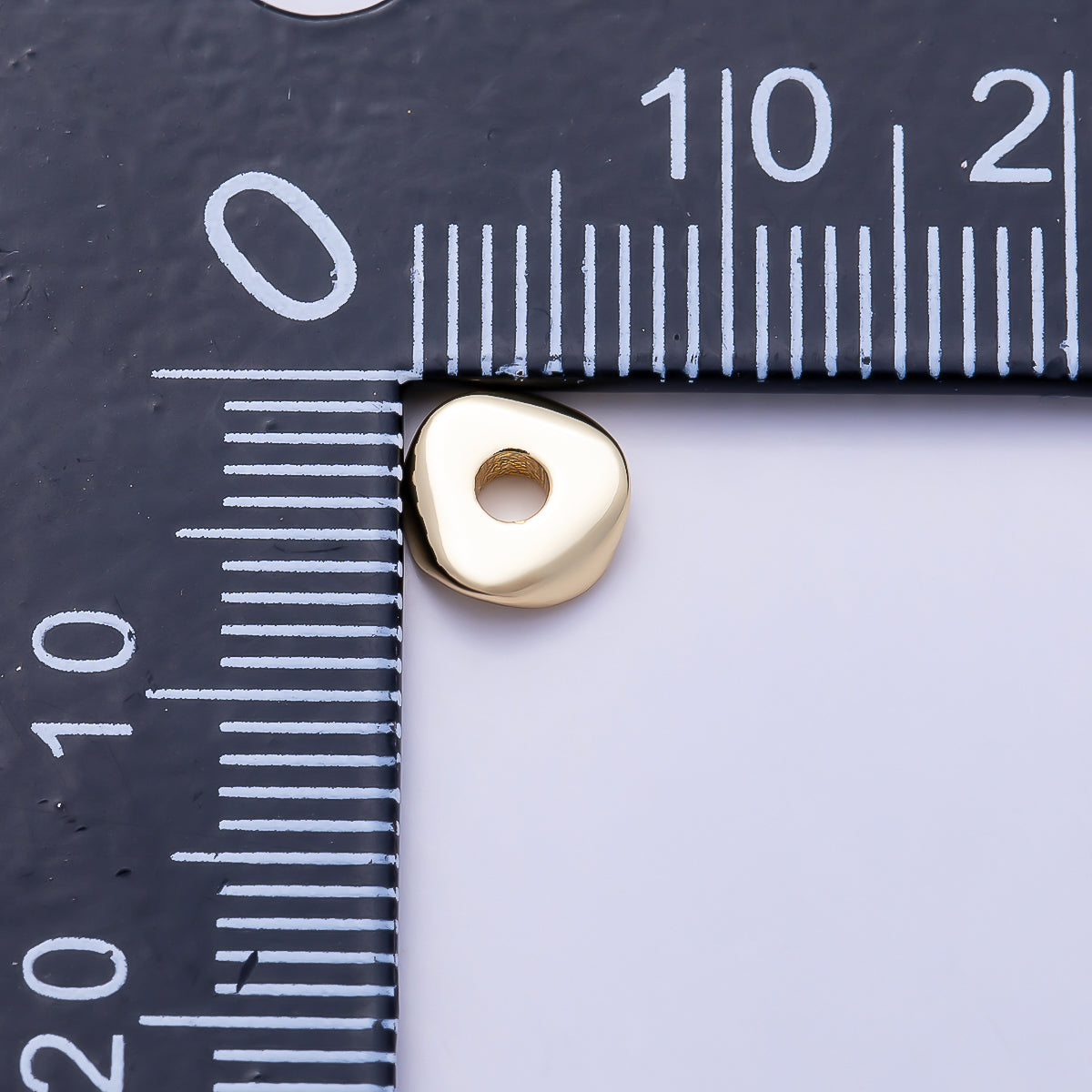 16K Gold Filled 2mm x 6.7mm Triangle Mini Bead by 10 Pieces | Beads-00540