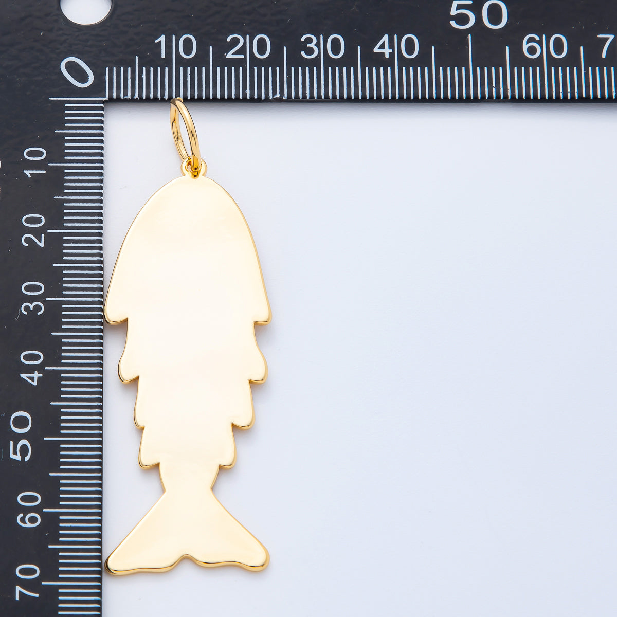 18K Gold Filled 67.5mm Under the Sea Ocean Fish Statement Charm | N-A1404