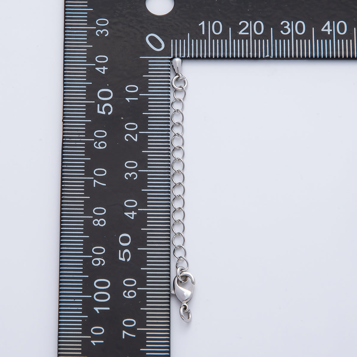 Rhodium Plated 68mm Lobster Claw Clasps Extender Finding | Z1663