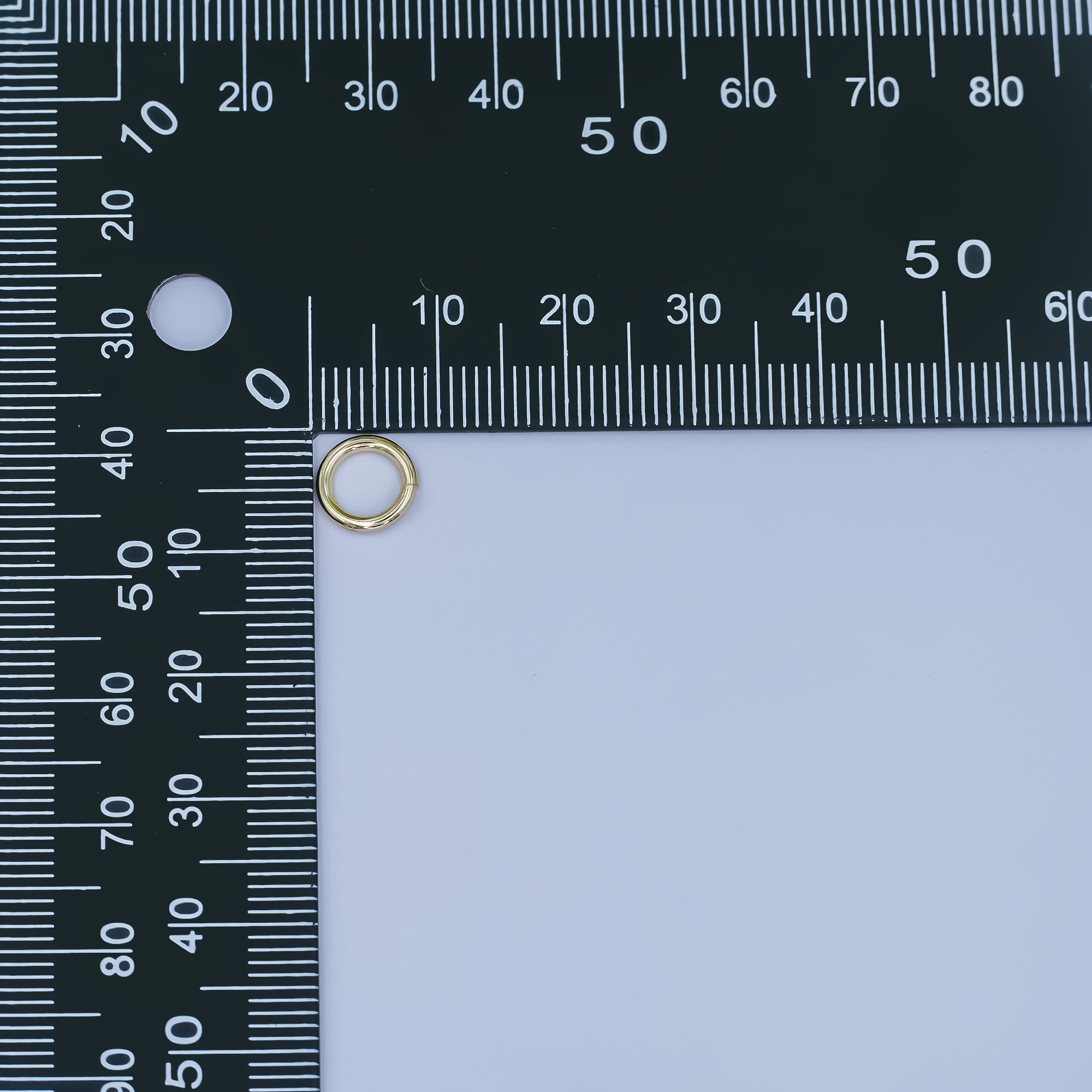 24K Gold Filled 8mm x 1.2mm ( 16 gauge ) Minimalist Jump Ring Finding Set in Gold & Silver | SP-1627