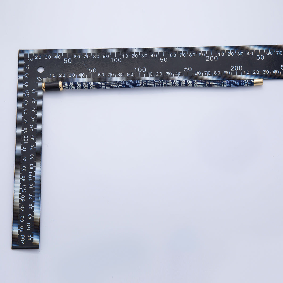 10mm Blue Woven Embroidered Fabric Cord 8.86 Inch Bracelet | WA-3962