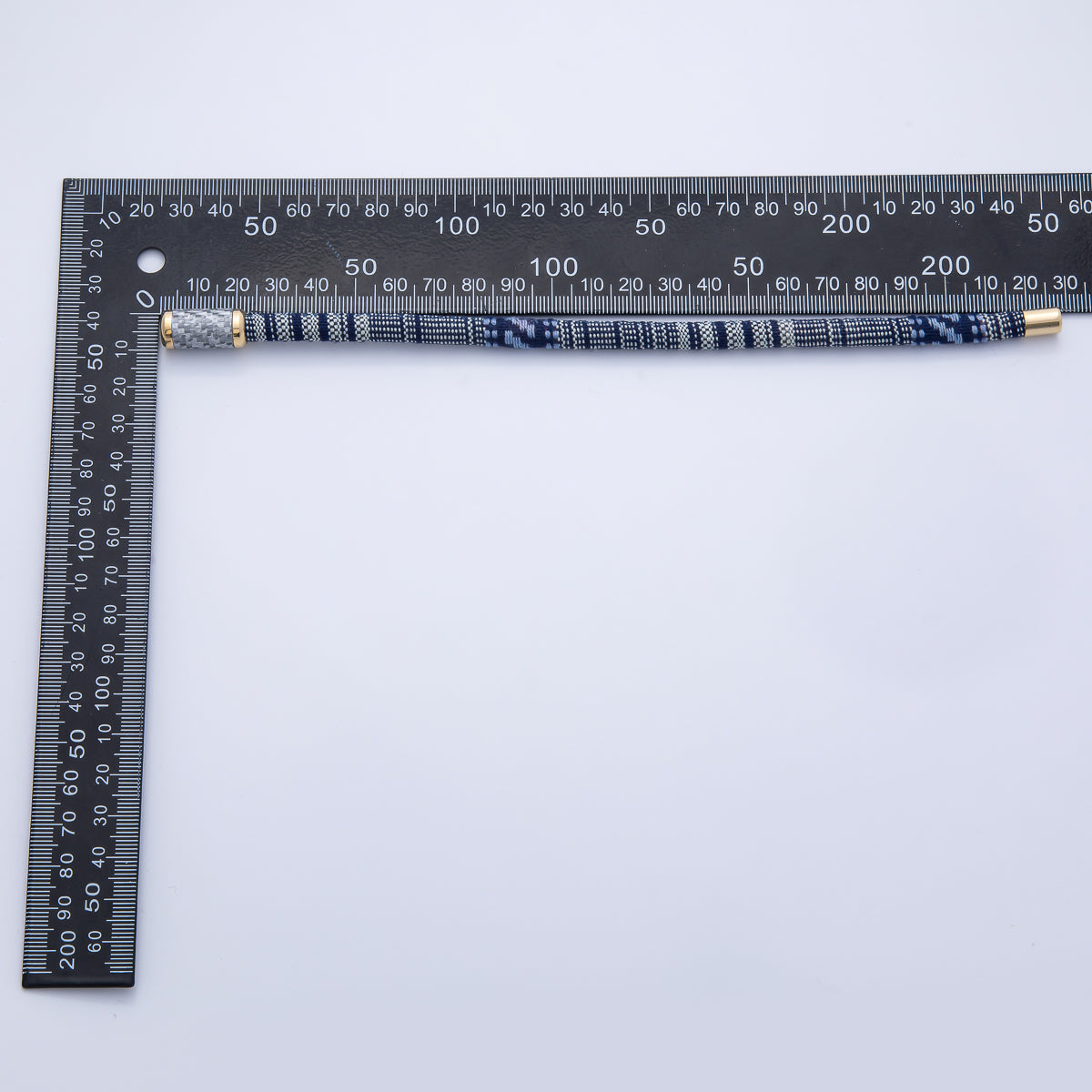 10mm Blue Woven Embroidered Fabric Cord 8.86 Inch Bracelet | WA-3963