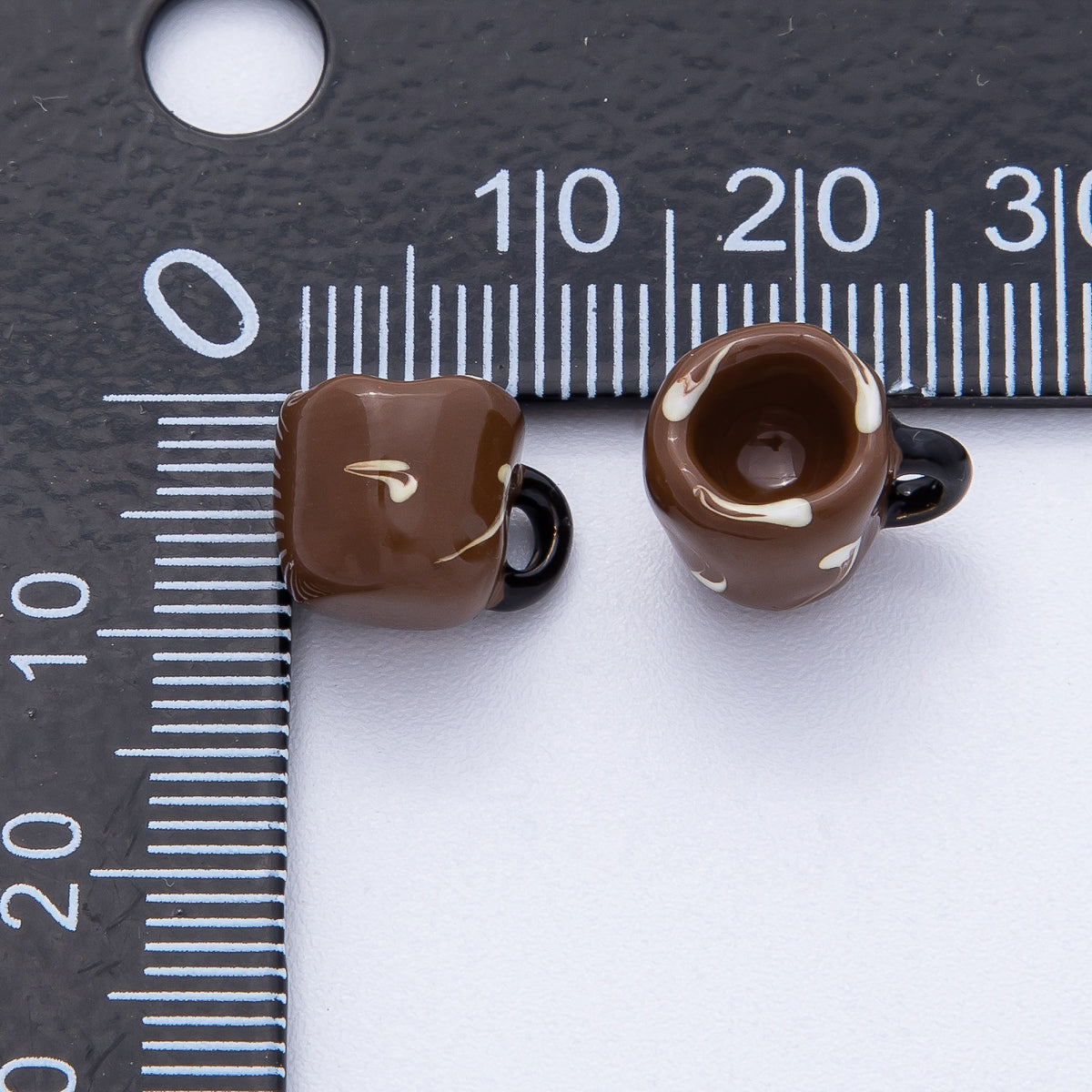 Brown, Red Enamel Ceramic Porcelain Fall Coffee Cup Mug Finding | Z1650