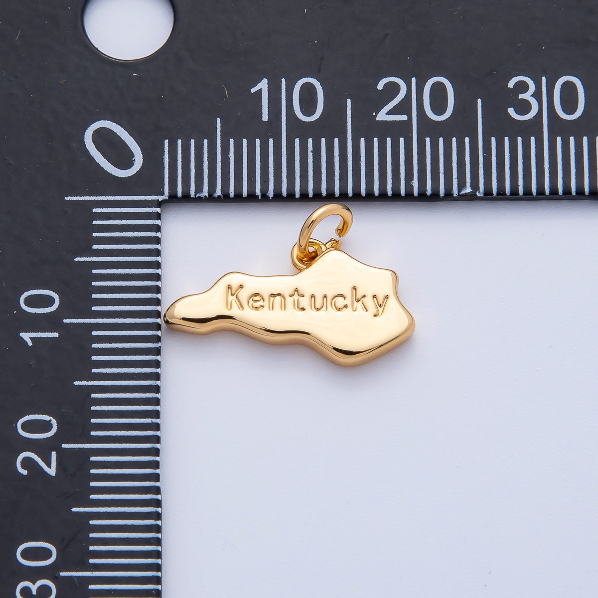 18K Gold Filled United States of America State Map Charm in Gold & Silver | AK064 - AK113