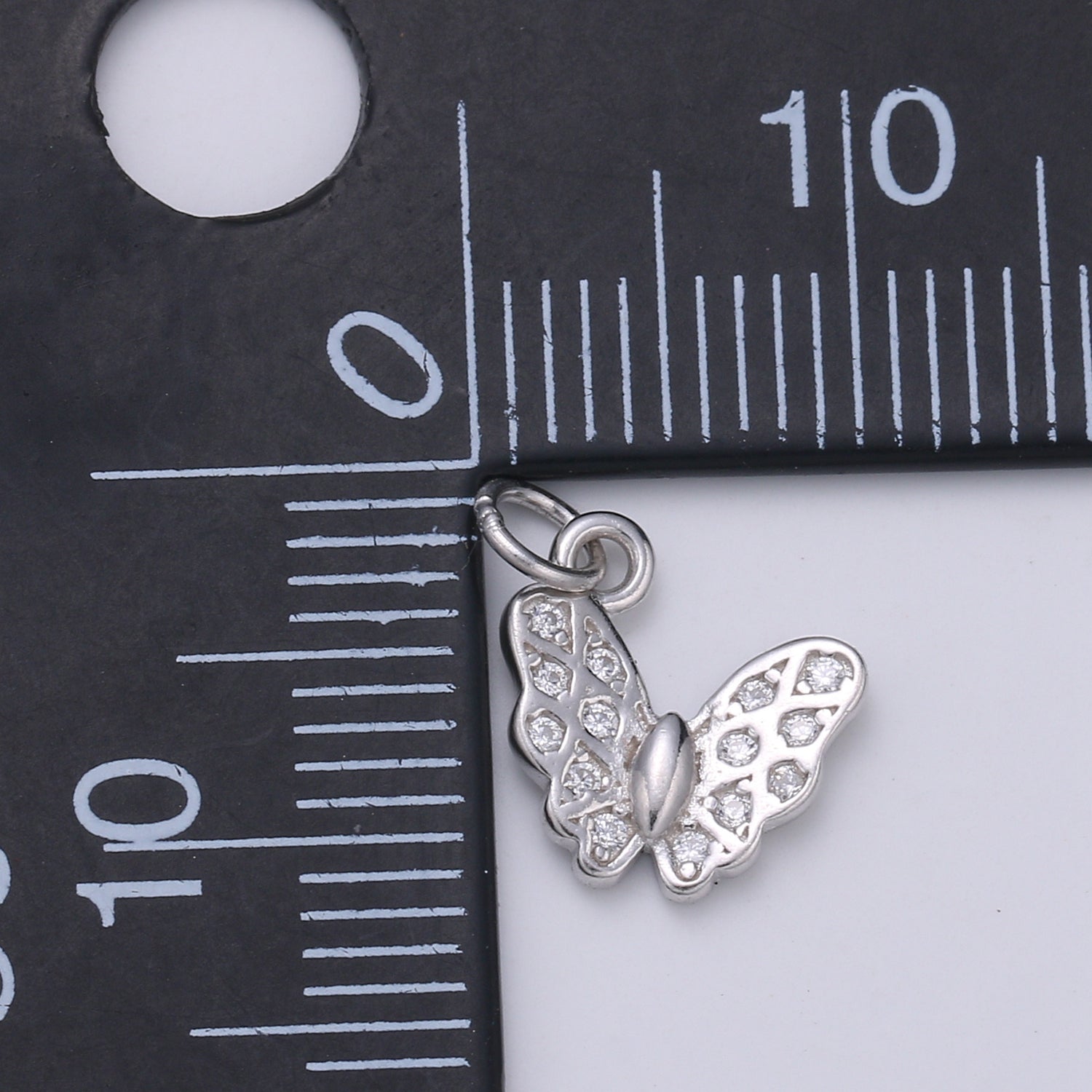 Sterling Silver S925 Butterfly Minimalist Mini Charm | SL-129