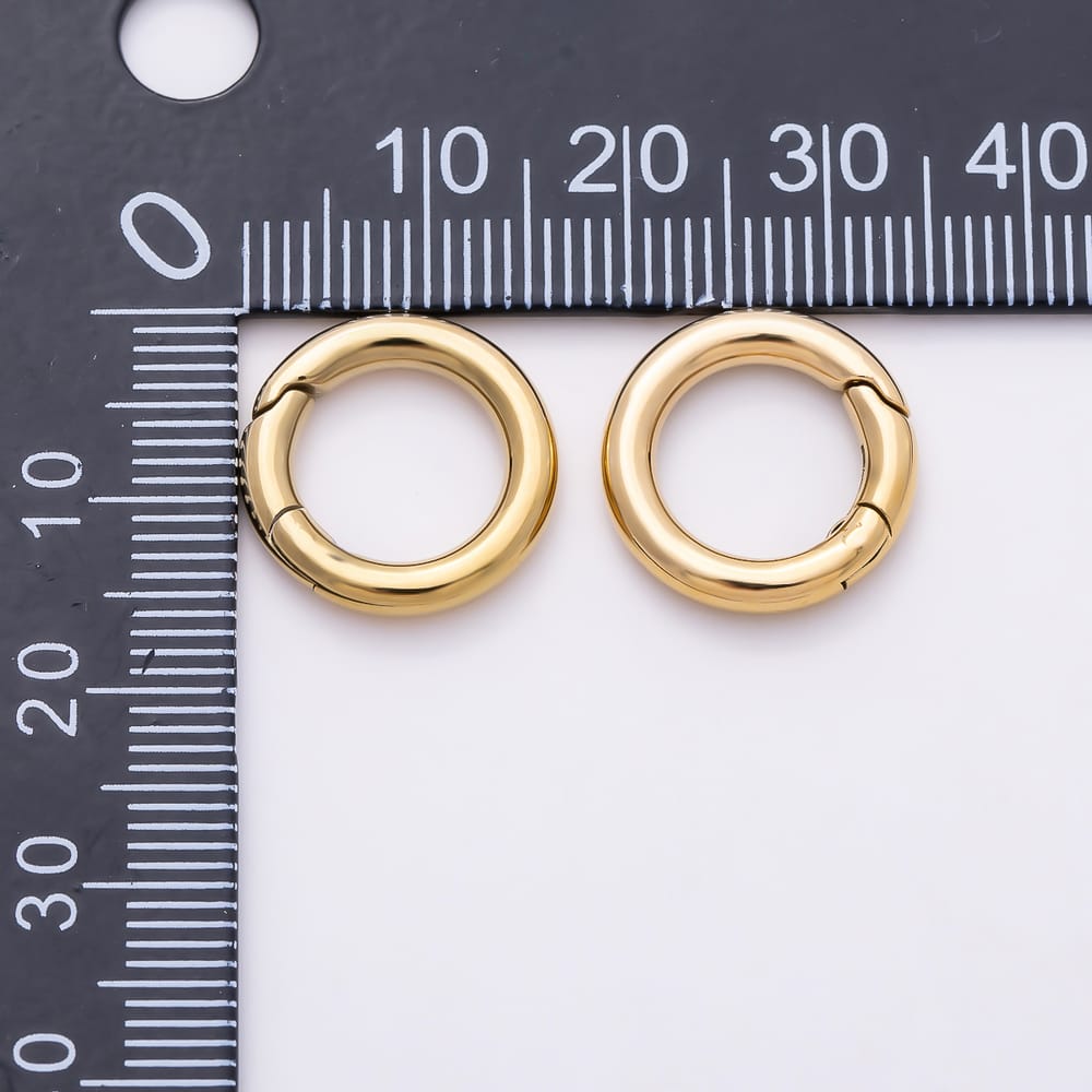 Stainless Steel 18mm Round Spring Snap Gate O-Ring Clasp Findings | Findings-00605 - Findings-00606