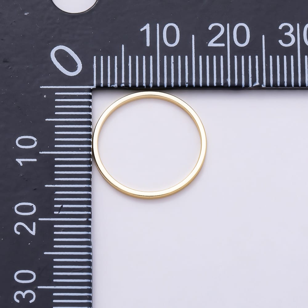 16K Gold Filled 8mm, 10mm, 12mm, 14mm, 16mm, 18mm, 20mm, 22mm, 24mm, 26mm, 28mm, 30mm, 32mm, 35mm, 38mm, 40mm, 50mm, 60mm, 70mm Minimalist Open Round Circle Link Findings | Findings-00512 ~ Findings-00530