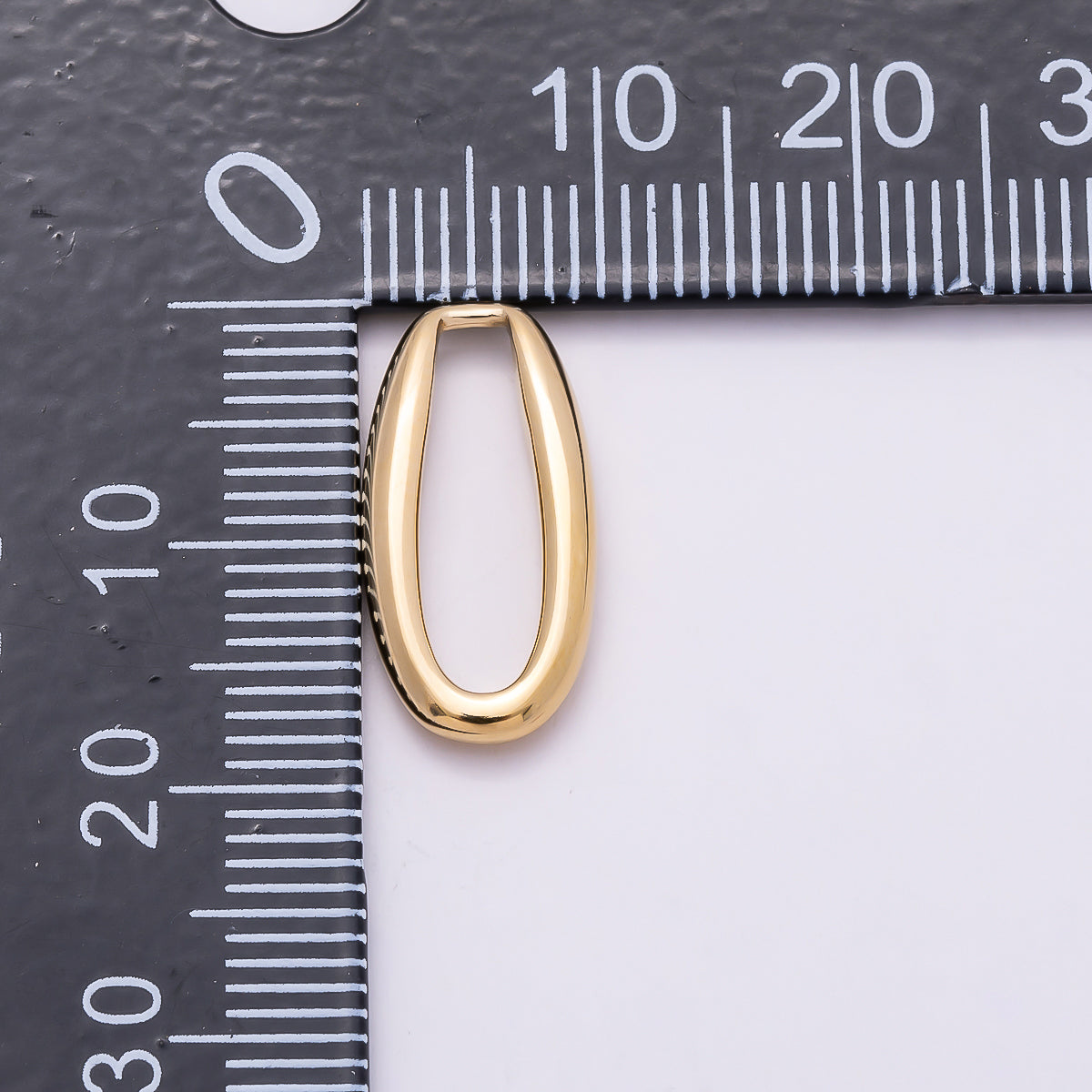 Stainless Steel 18mm Minimalist Open Oval Link Pendant Findings | Findings-00176
