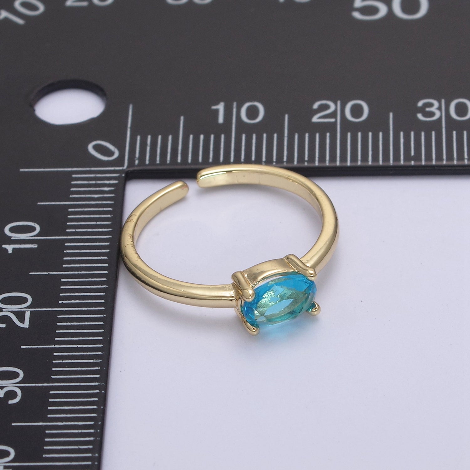 Dainty Solitaire CZ Ring For Minimalist Jewelry U-269 ~ U-274