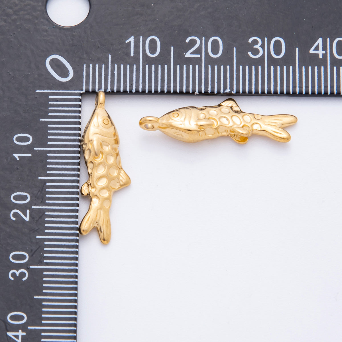 Stainless Steel Fish Animal Multidimensional 3D Pendant Charm | J572