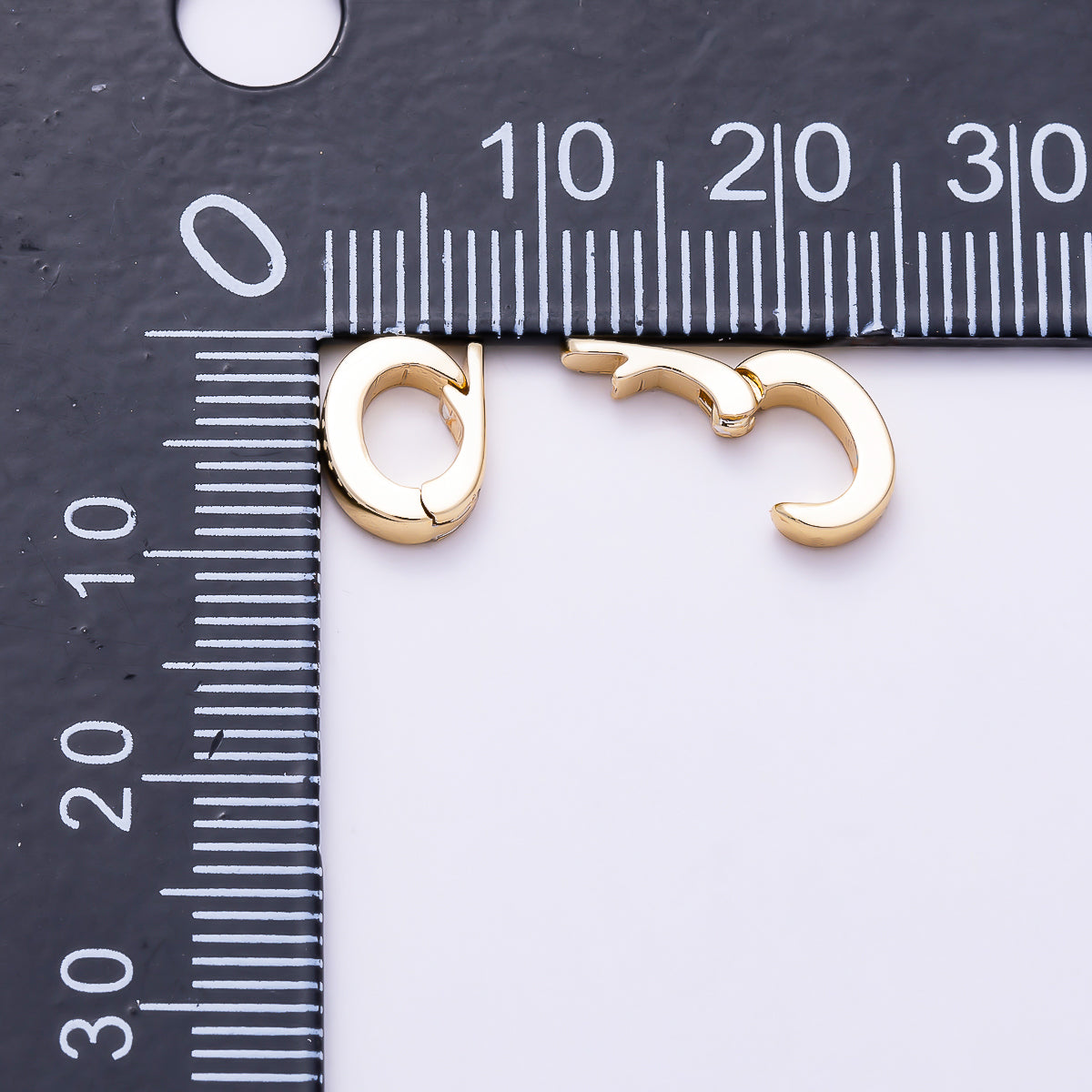 16K Gold Filled 9mm Minimalist Hinged Oval Bail Clicker Clasps Closure Enhancer | Findings-00508