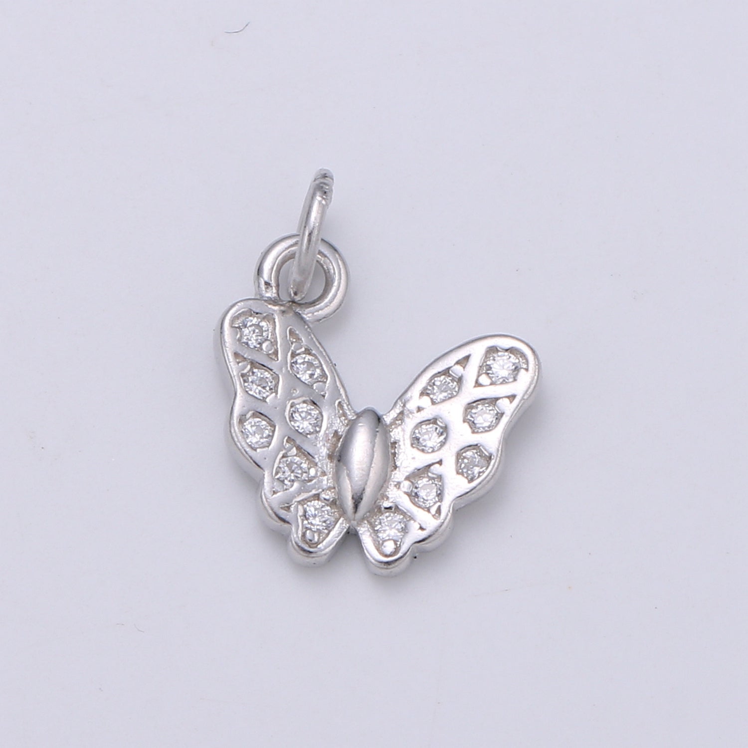 Sterling Silver S925 Butterfly Minimalist Mini Charm | SL-129
