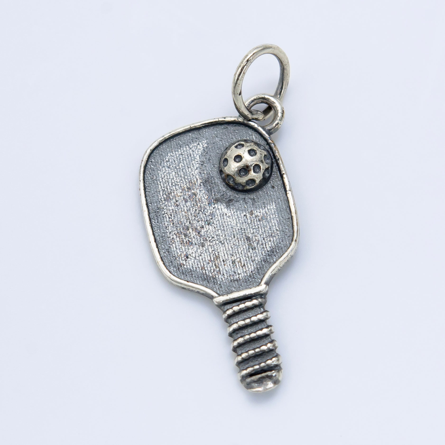 S925 Sterling Silver Pickle Ball Sport Charm | SL-497