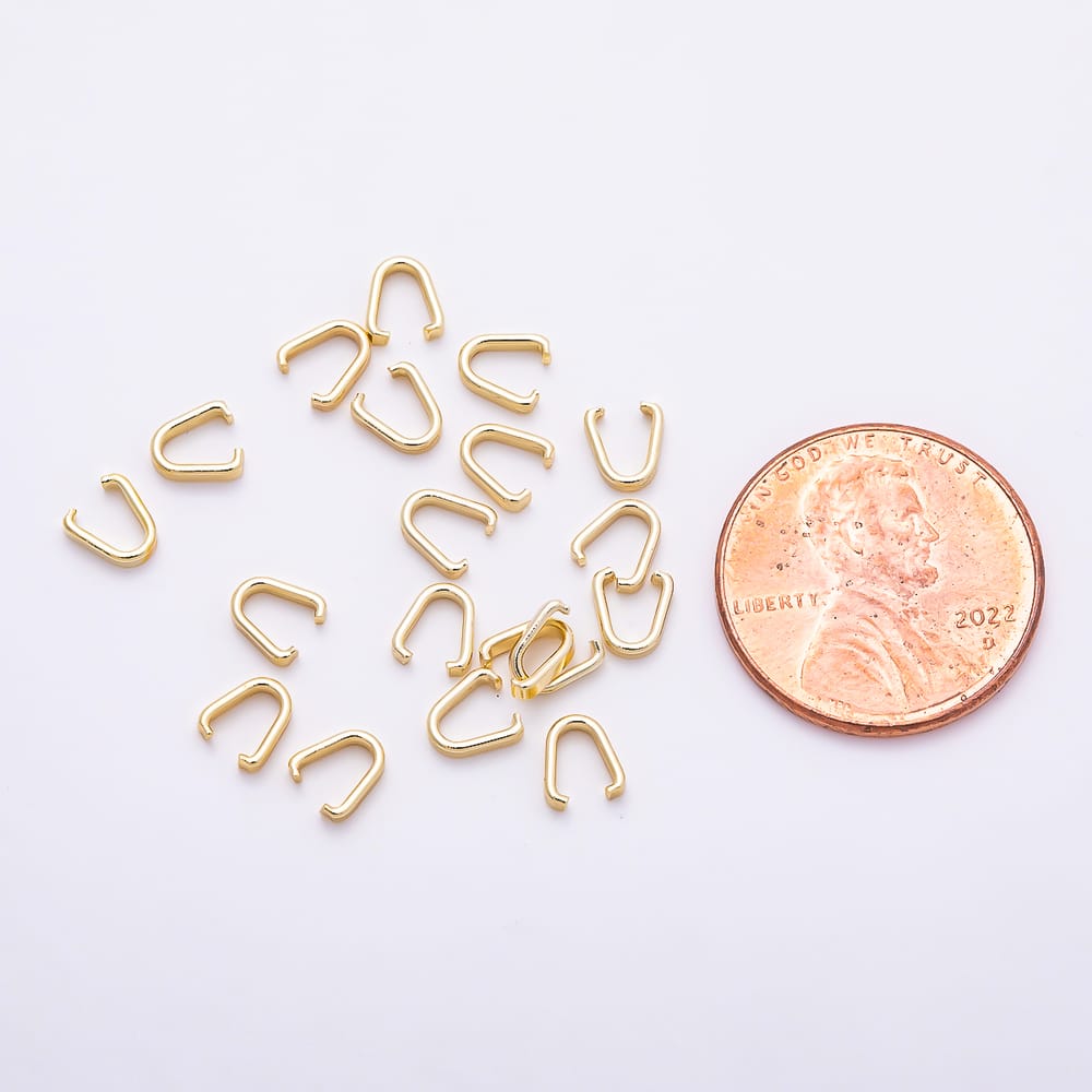 Stainless Steel 5mm Minimalist Rectangle Pendant Clasp Closure Enhancer Findings by 10 Pieces | Findings-00215