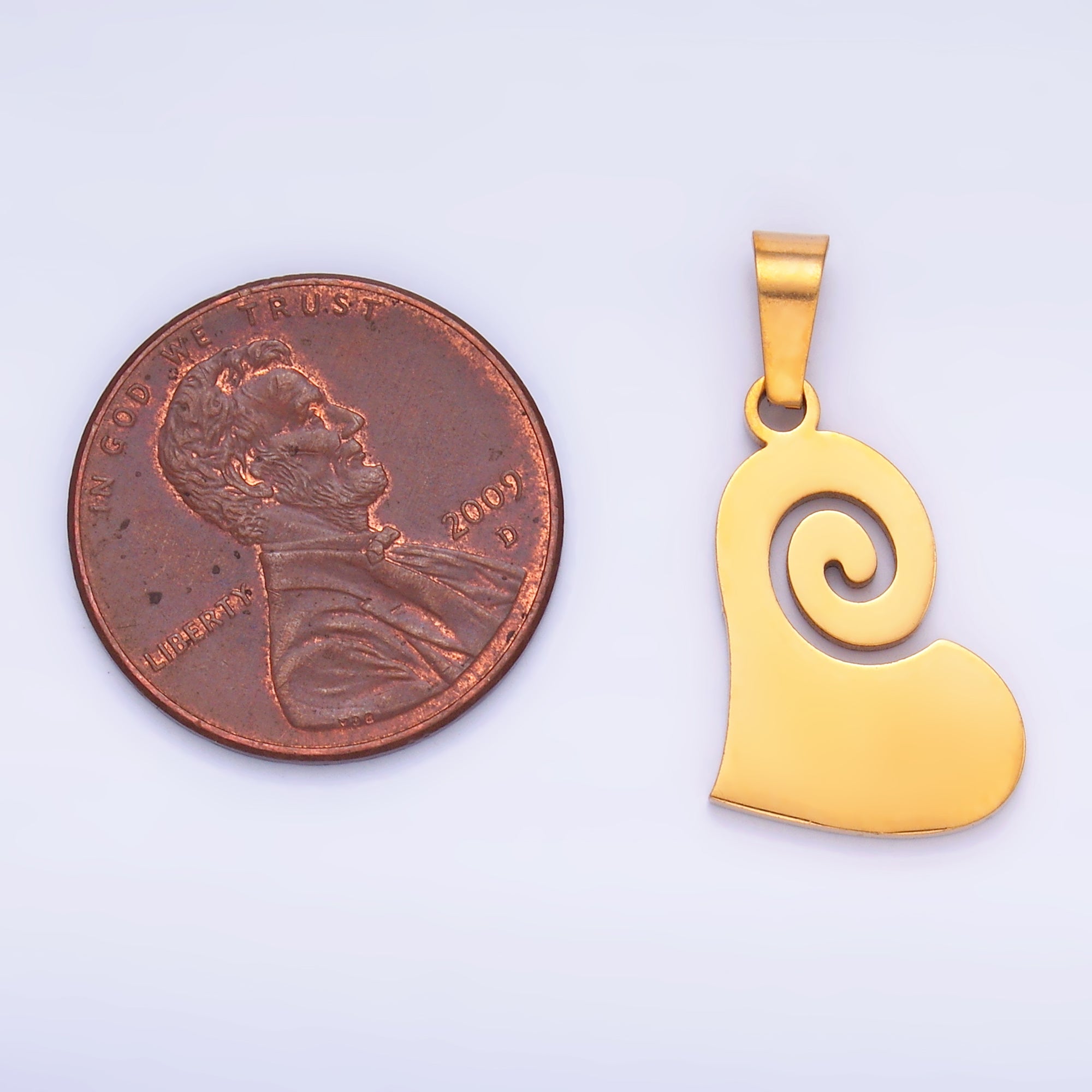 Stainless Steel Minimalist Heart Pendant | P1552