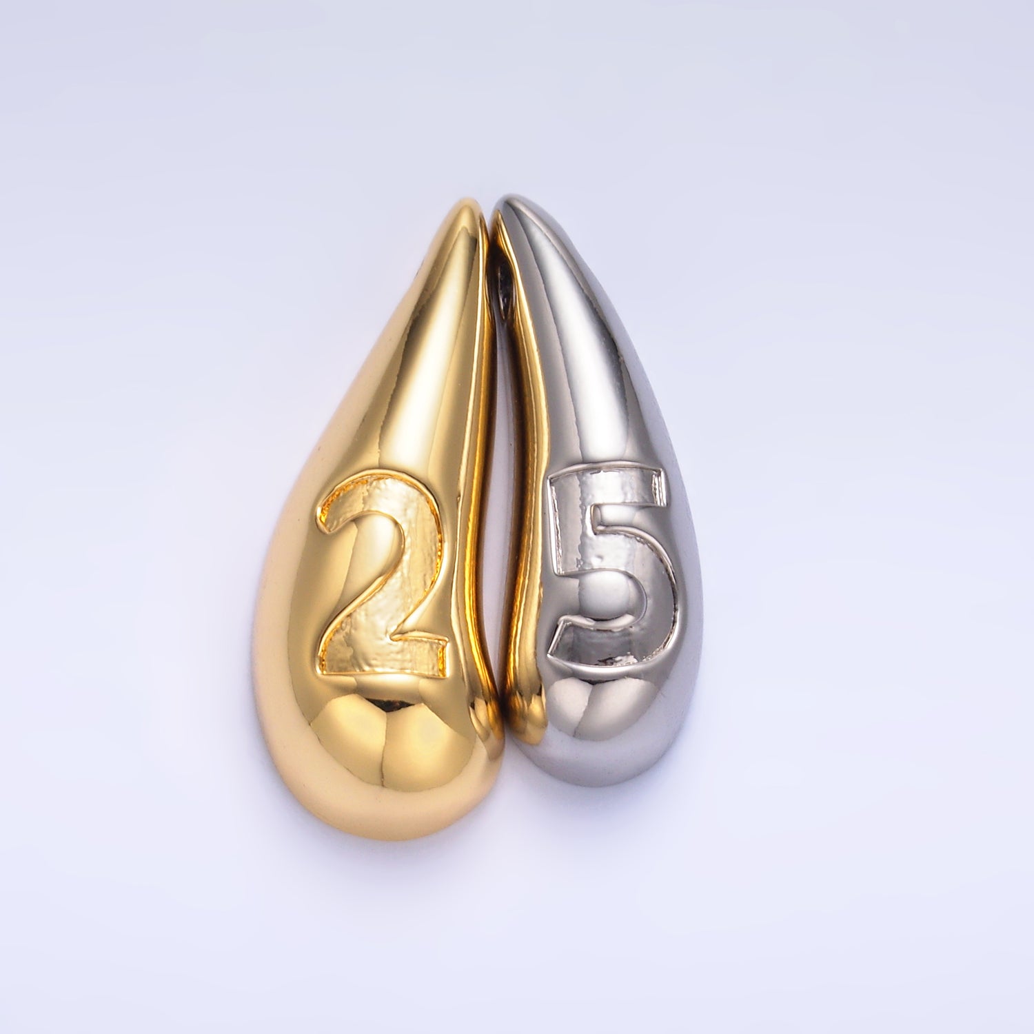 24K Gold Filled 25 Teardrop Slide Charm Set | W822