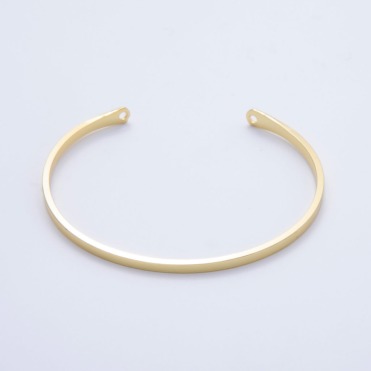 16K Gold Filled Minimalist Thin Cuff Bracelet | WA-04451