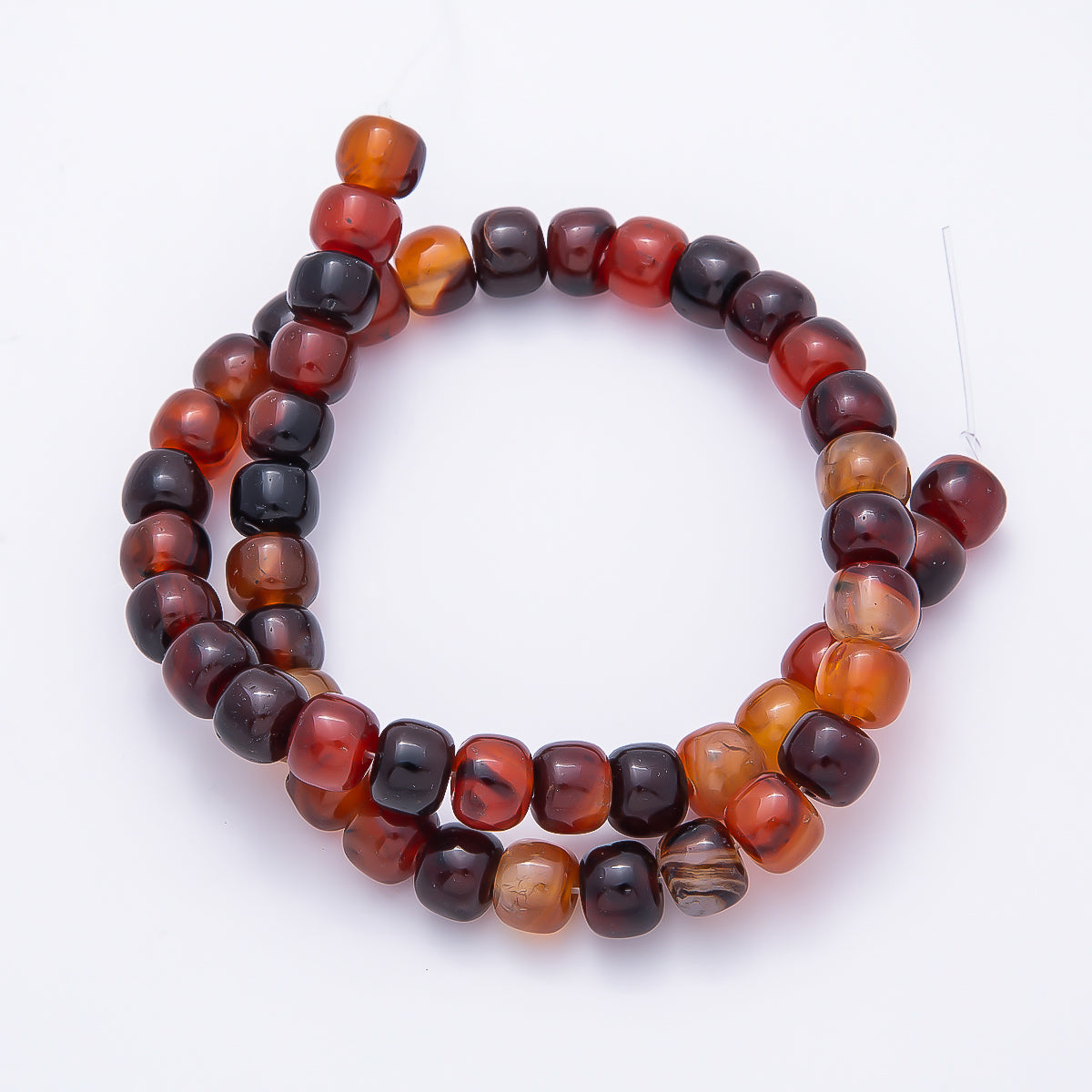 9.5mm x 7.5mm Yellow Citrine, Orange Citrine, White Quartz, Aventurine Nero Marquina Natural Gemstone Wide Rondelle Bead Strand Finding | WA-04772 ~ WA-04775