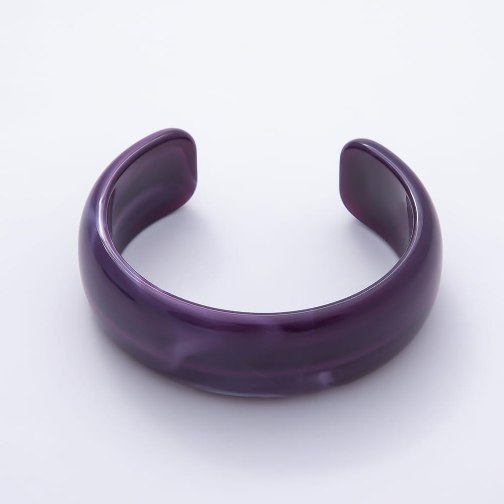 Clear, Green, White, Teal, Pink, Brown, Purple Marble Resin Acrylic Wide Cuff Bracelet | WA-00004 ~ WA-00172