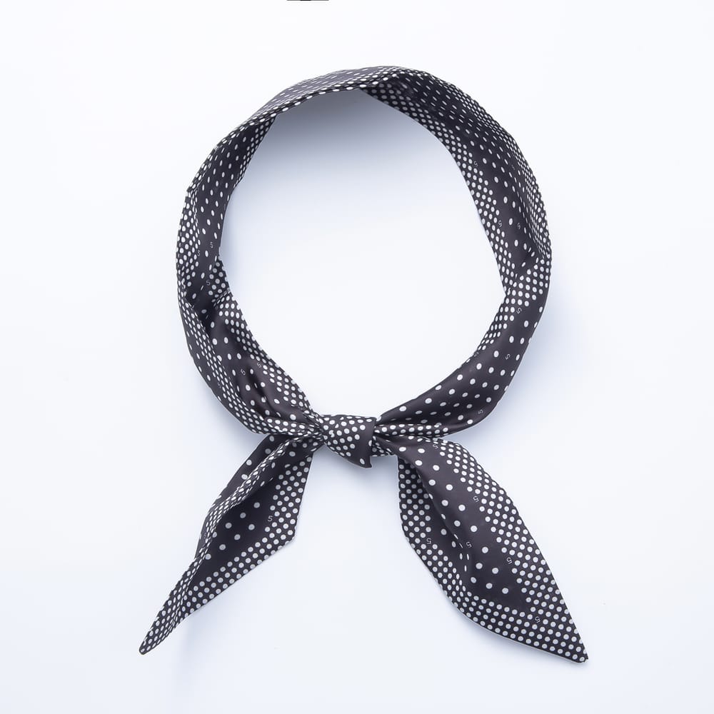 Floral & Patterned Printed Satin Twill Ribbon Scarf Necklace | WA-00549 - WA-00555