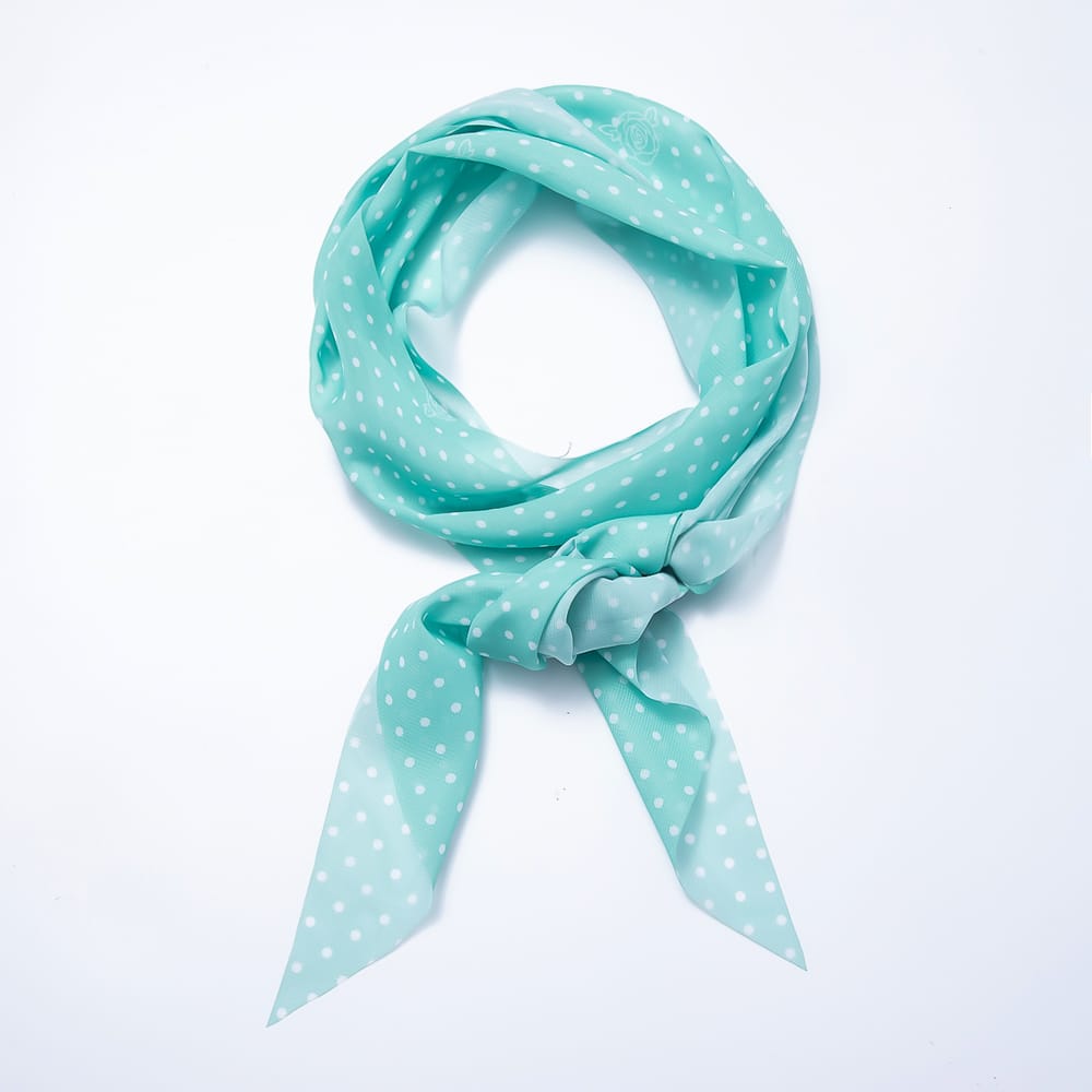 Sheer Organza Silk Tapered Ribbon Scarf Necklace | WA-00578 - WA-00581