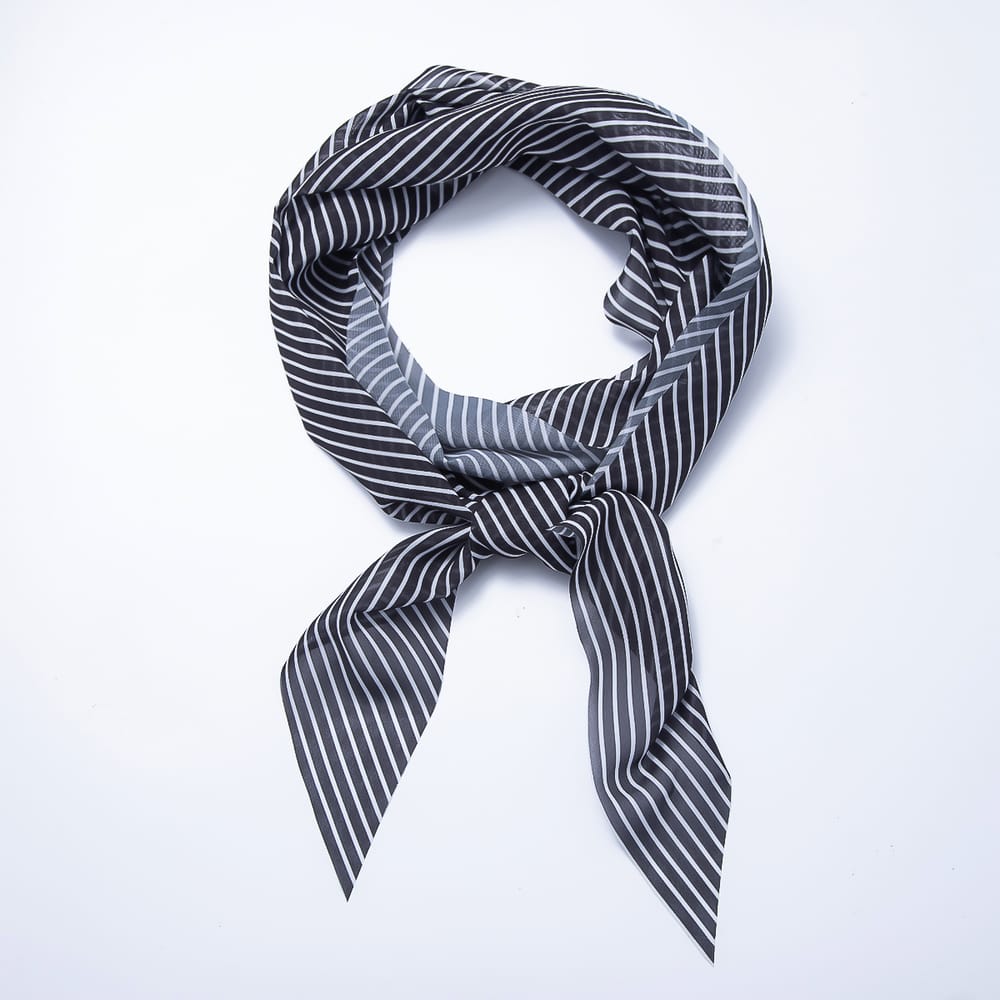 Sheer Organza Silk Tapered Ribbon Scarf Necklace | WA-00578 - WA-00581