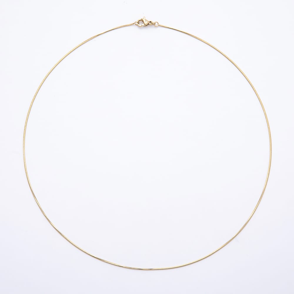 Stainless Steel 1mm Minimalist Snake Chain 18 Inch Necklace | WA-01511