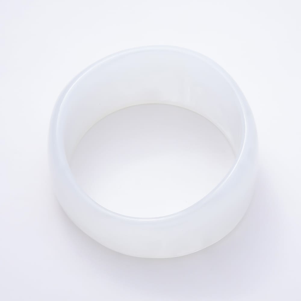 Yellow, White, Green, Pink, Beige, Red, Blue Enamel Solid Marble Resin Acrylic Wide Bangle Bracelet | WA-02170 ~ WA-02168