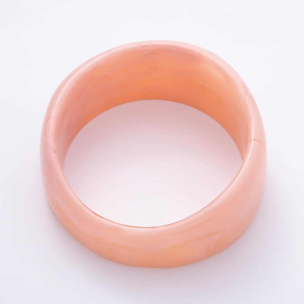 Yellow, White, Green, Pink, Beige, Red, Blue Enamel Solid Marble Resin Acrylic Wide Bangle Bracelet | WA-02170 ~ WA-02168