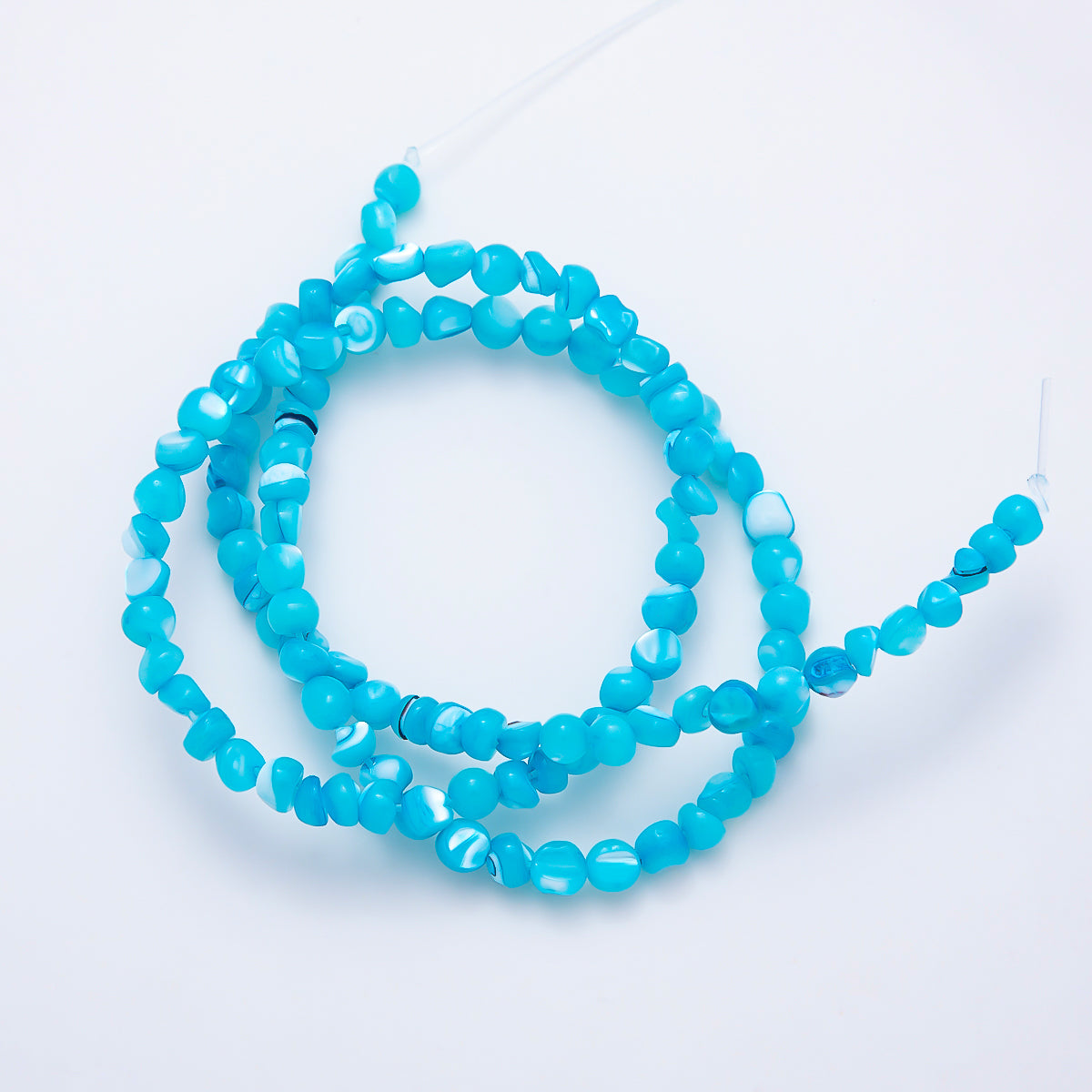 4mm Irregular Nugget Pebble Dyed Shell Pearl Gemstone Bead Strands Finding | WA-02190 ~ WA-02279