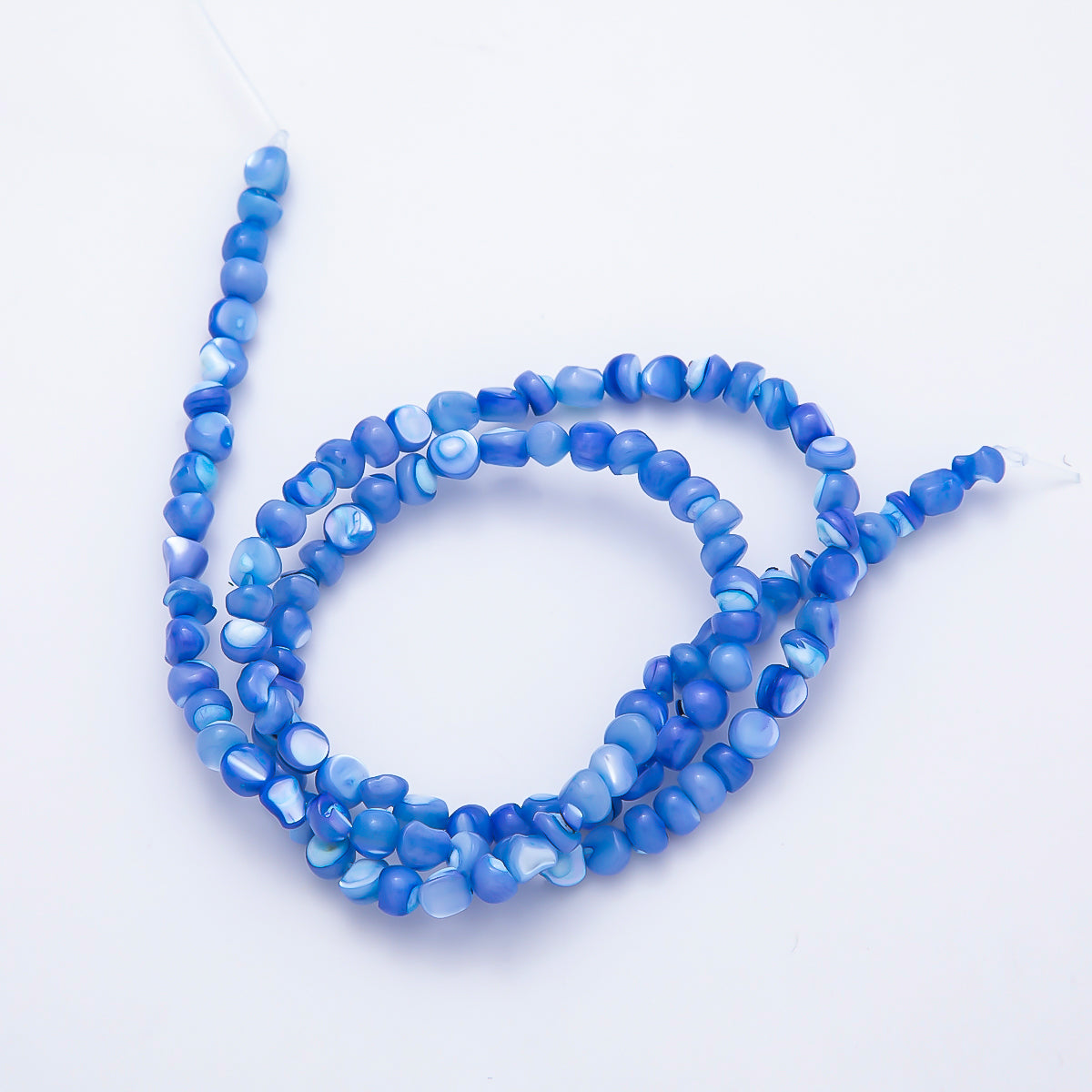 4mm Irregular Nugget Pebble Dyed Shell Pearl Gemstone Bead Strands Finding | WA-02190 ~ WA-02279