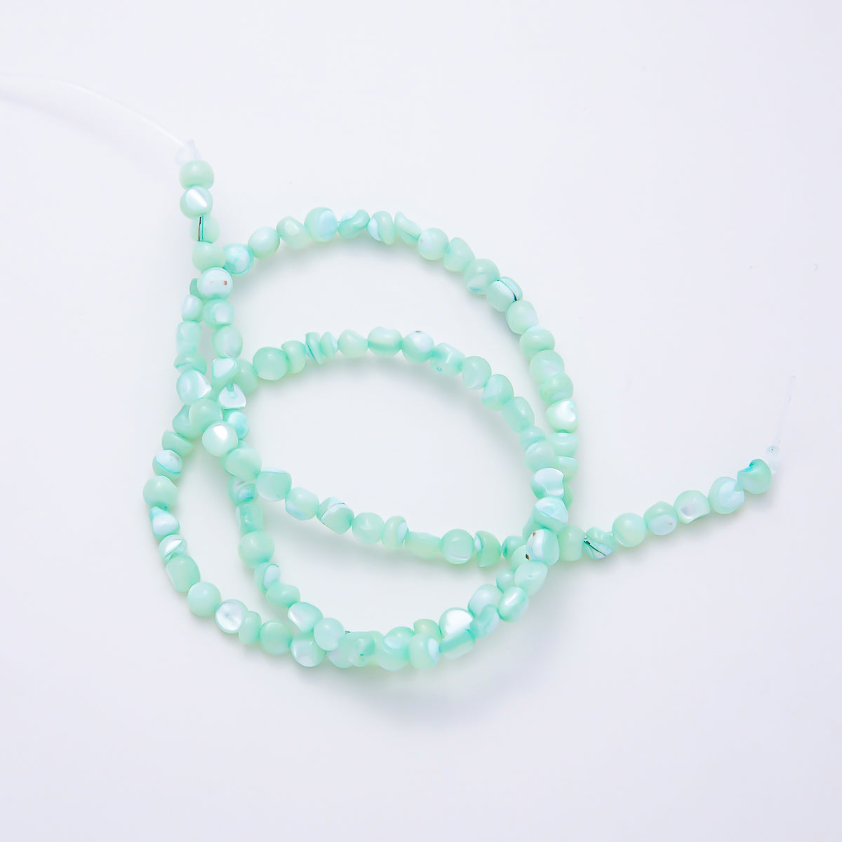 4mm Irregular Nugget Pebble Dyed Shell Pearl Gemstone Bead Strands Finding | WA-02190 ~ WA-02279