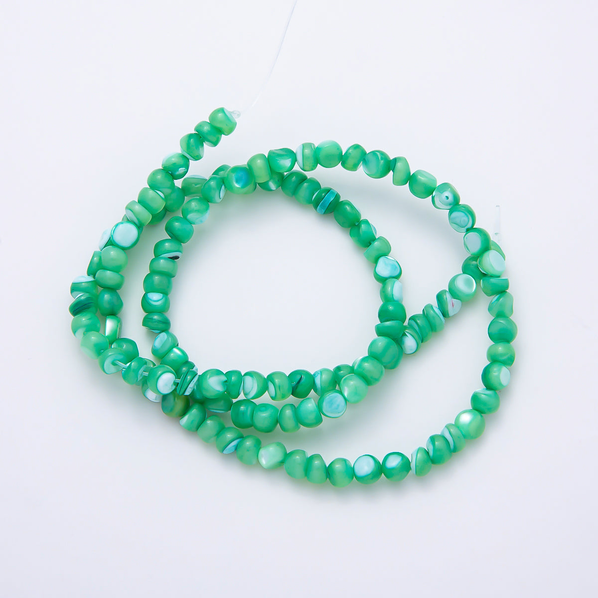 4mm Irregular Nugget Pebble Dyed Shell Pearl Gemstone Bead Strands Finding | WA-02190 ~ WA-02279