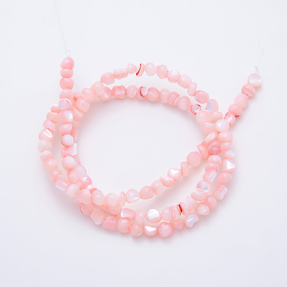 4mm Irregular Nugget Pebble Dyed Shell Pearl Gemstone Bead Strands Finding | WA-02190 ~ WA-02279