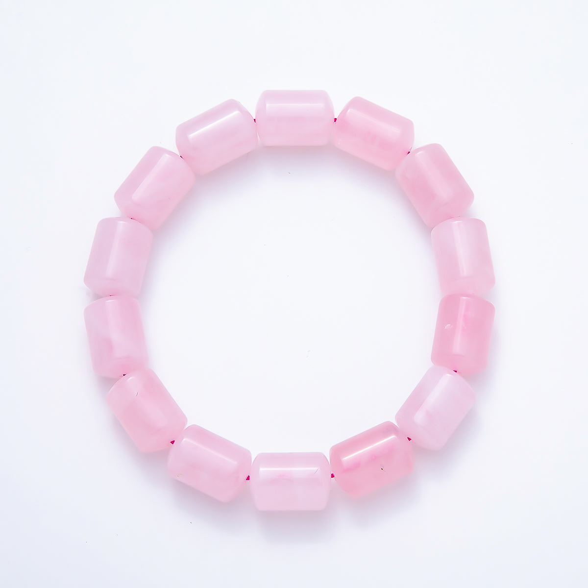 16K Gold Filled 10mm Clear Quartz, Amethyst, Aventurine, Rose Quartz, Tiger Eye Tube Gemstone Stretch Bracelet | WA-02243 ~ WA-02296