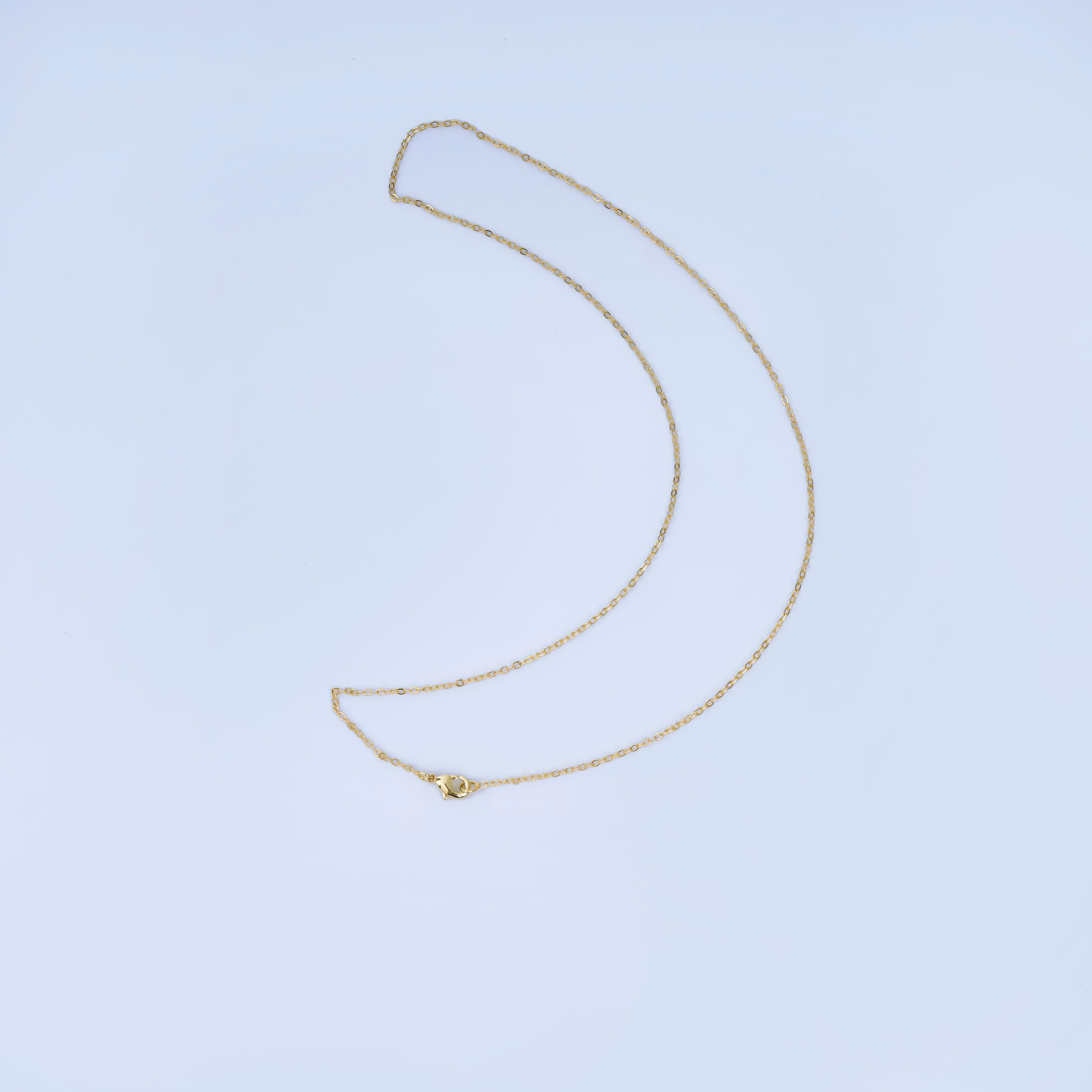 14K Gold Filled 1.7mm Minimalist Cable Chain 20 Inch Necklace | WA-3093