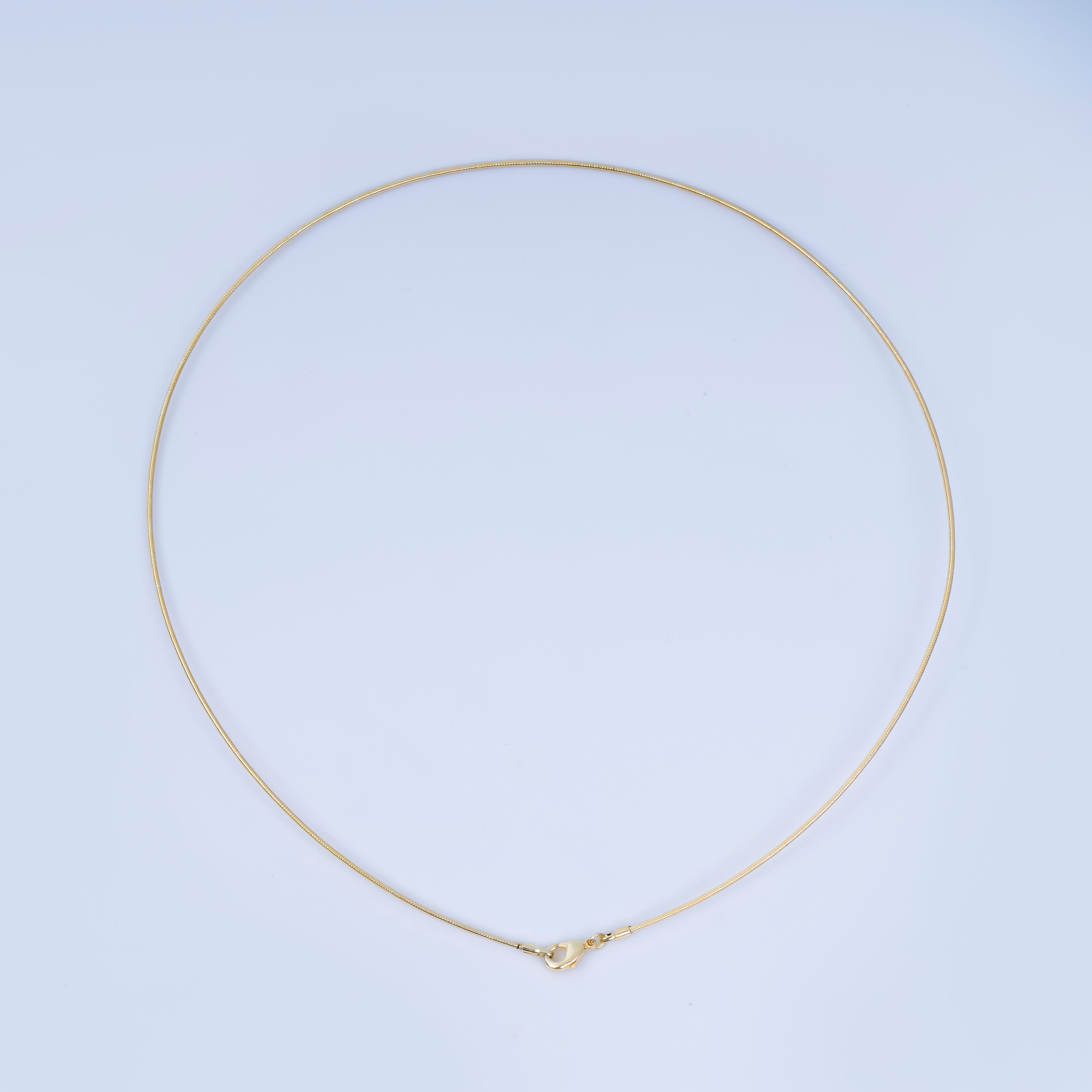 24K Gold Filled Minimalist Snake Chain Necklace | WA-3136