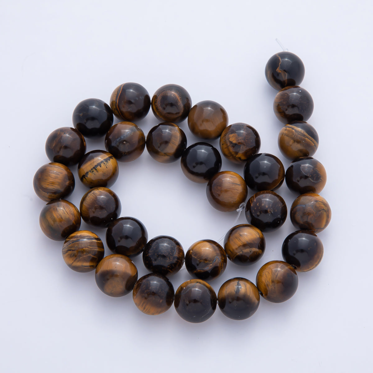 12.5mm Black Onyx, Tiger Eye, Red Carnelian Gemstone Bead Strand Findings | WA-1264 WA-3460 WA-3481