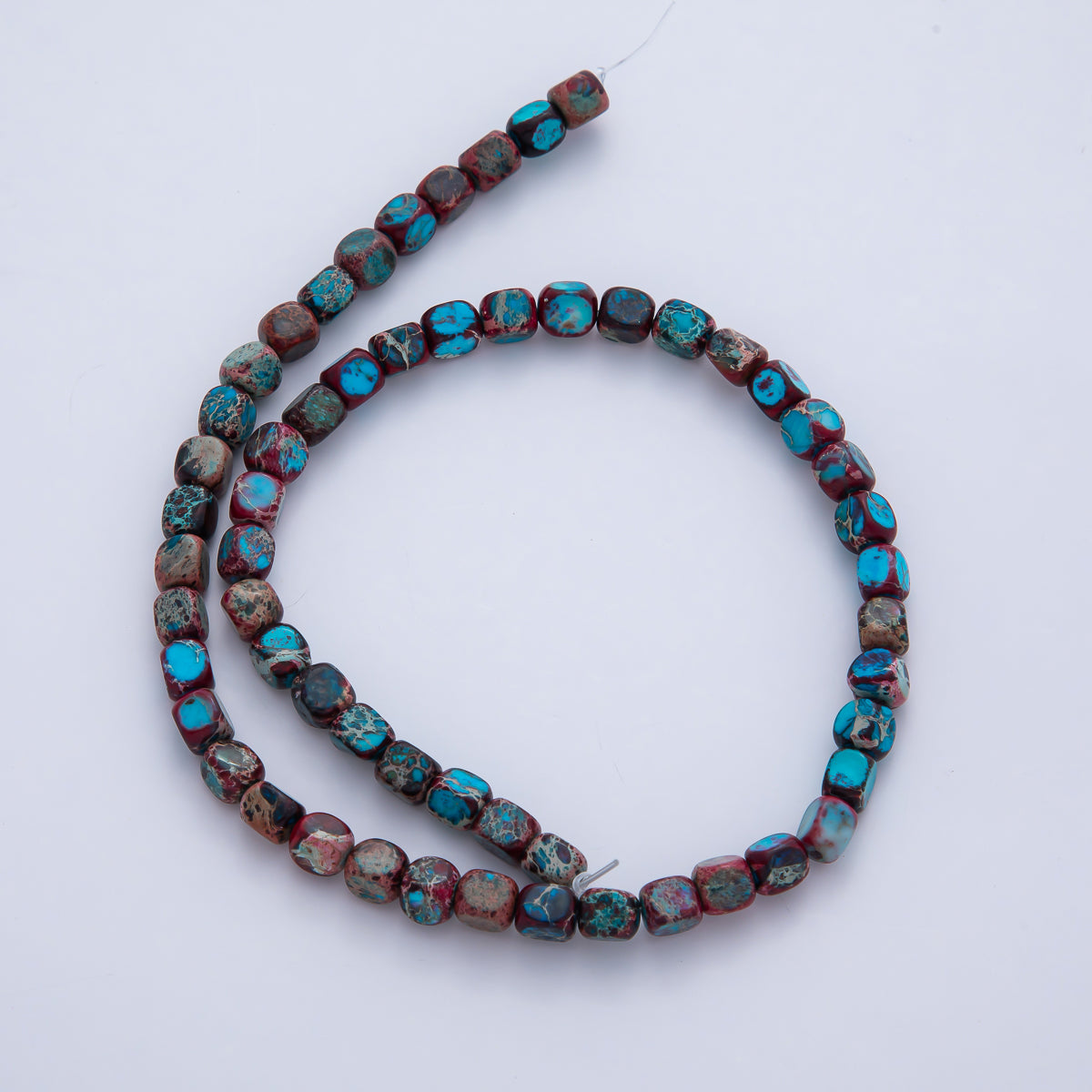 5mm Turquoise Natural Gemstone Nugget Bead Strand Finding | WA-3840 ~ WA-3849