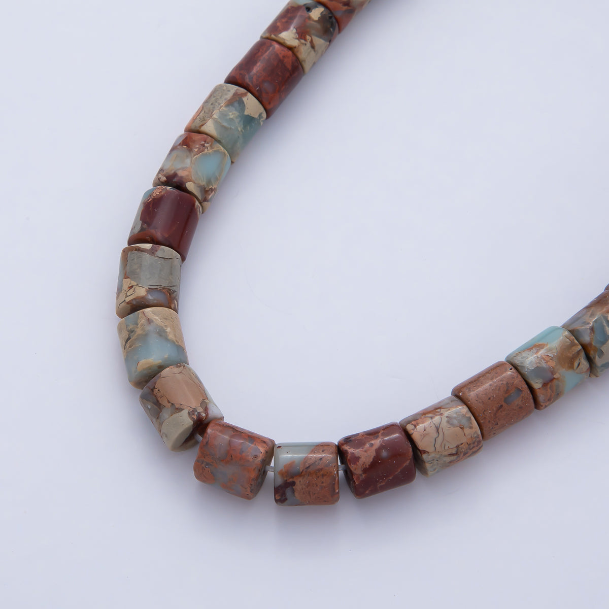 8.2mm Amazonite Natural Gemstone Tube Bead Strand Finding | WA-3850