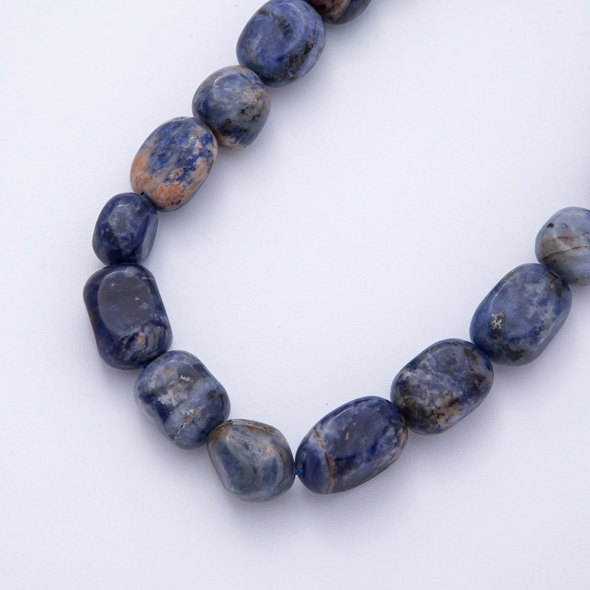 12.5mm Natural Gemstone Pebble Bead Strand Finding | WA-3863 ~ WA-3877