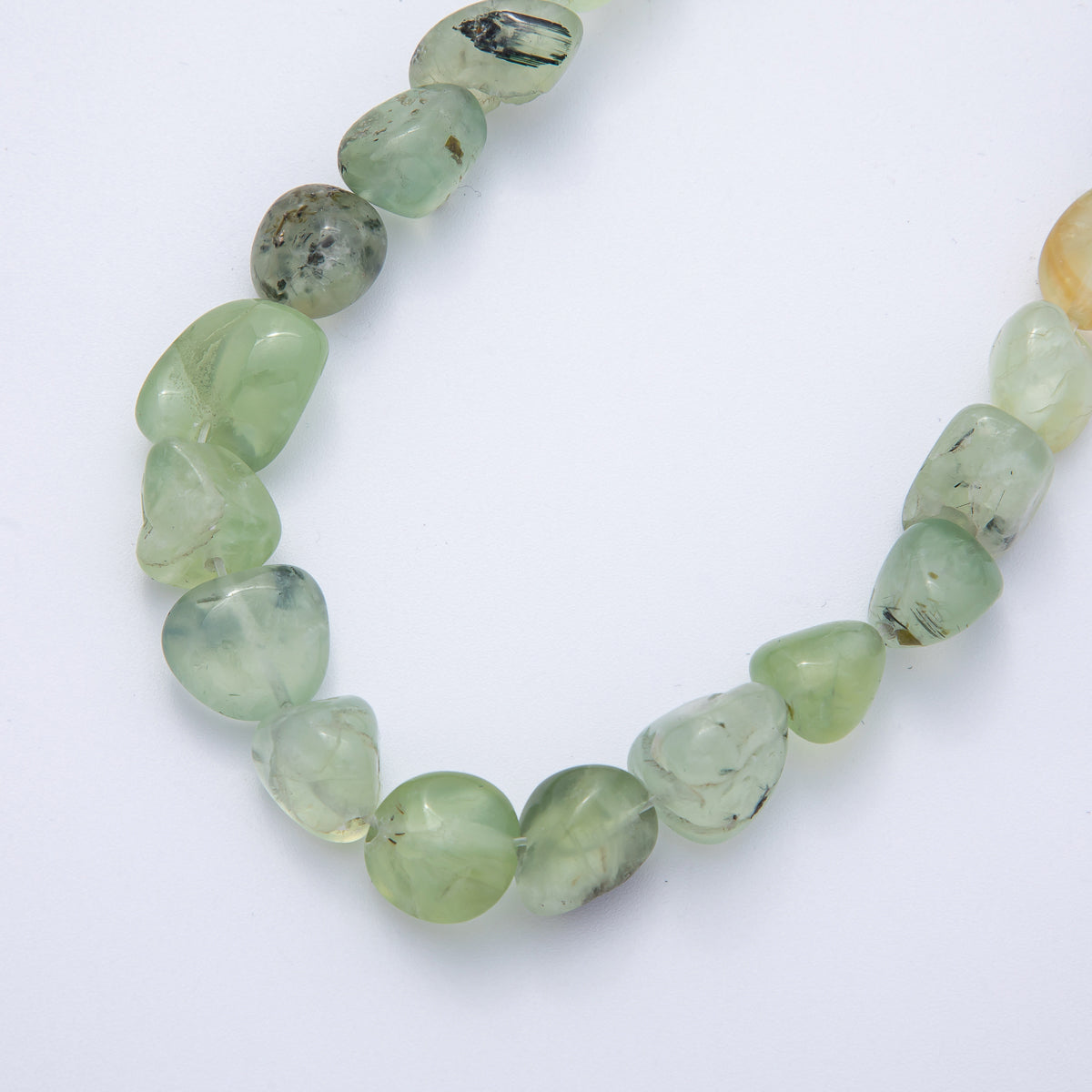 12.5mm Natural Gemstone Pebble Bead Strand Finding | WA-3863 ~ WA-3877